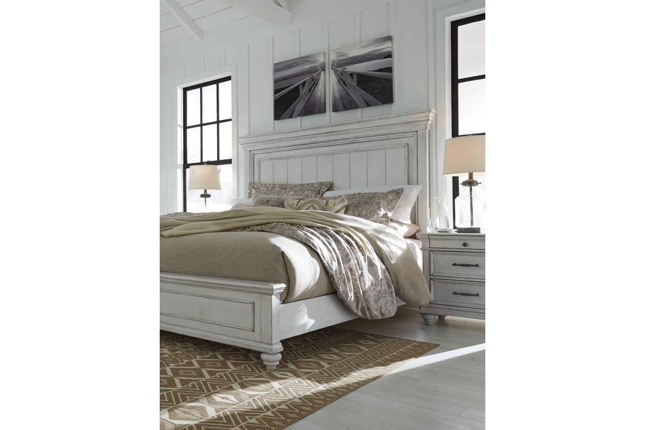 Kanwyn Whitewash Queen Panel Bed - Image 14