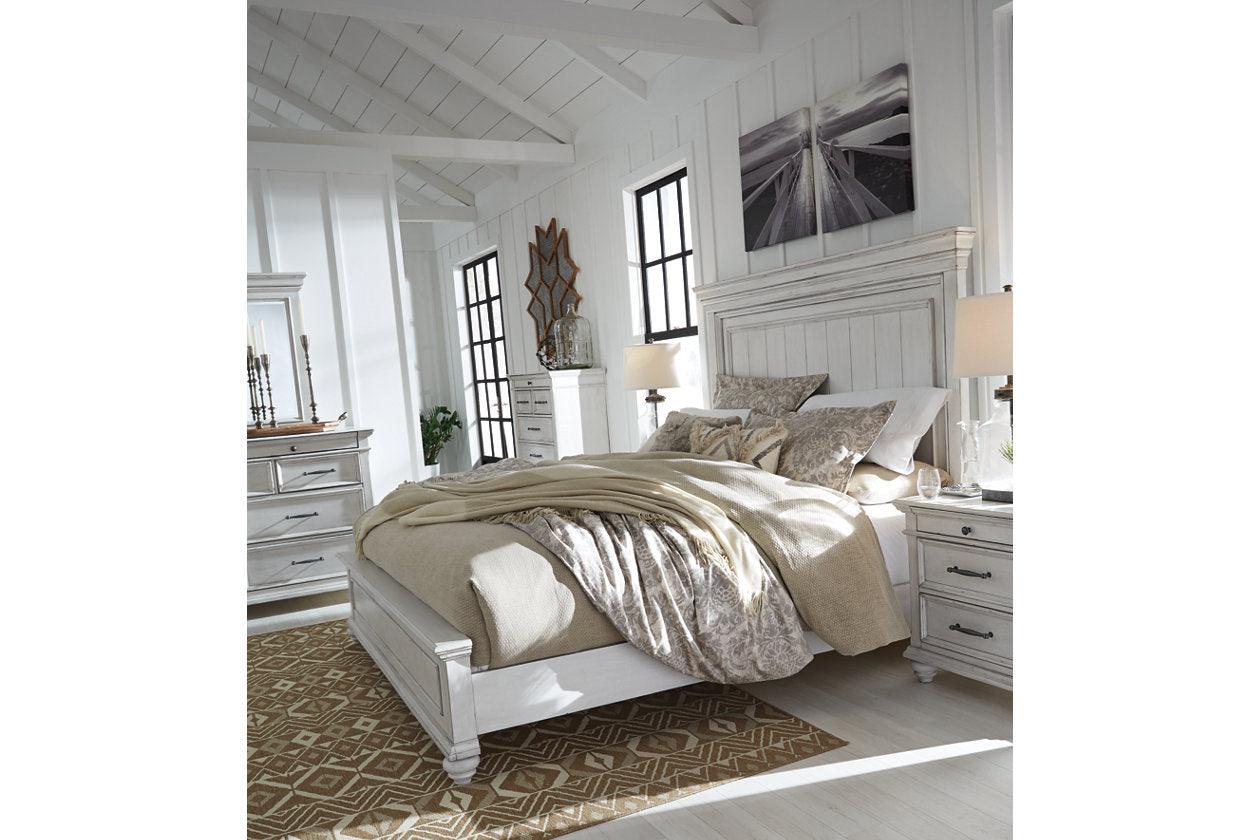 Kanwyn Whitewash Queen Panel Bed - Image 15