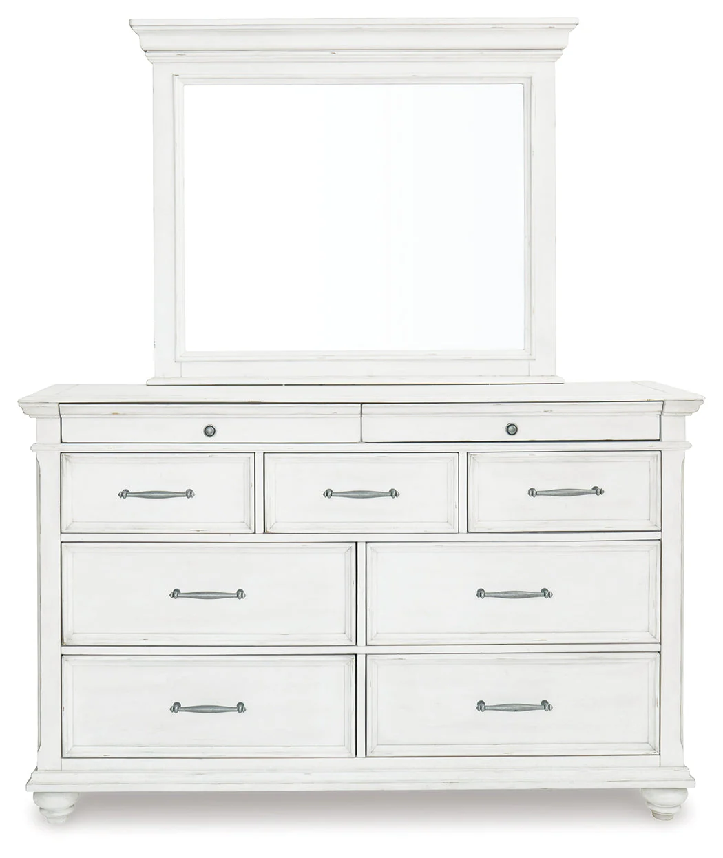 Kanwyn Whitewash Upholstered Panel Bedroom Set - Image 11