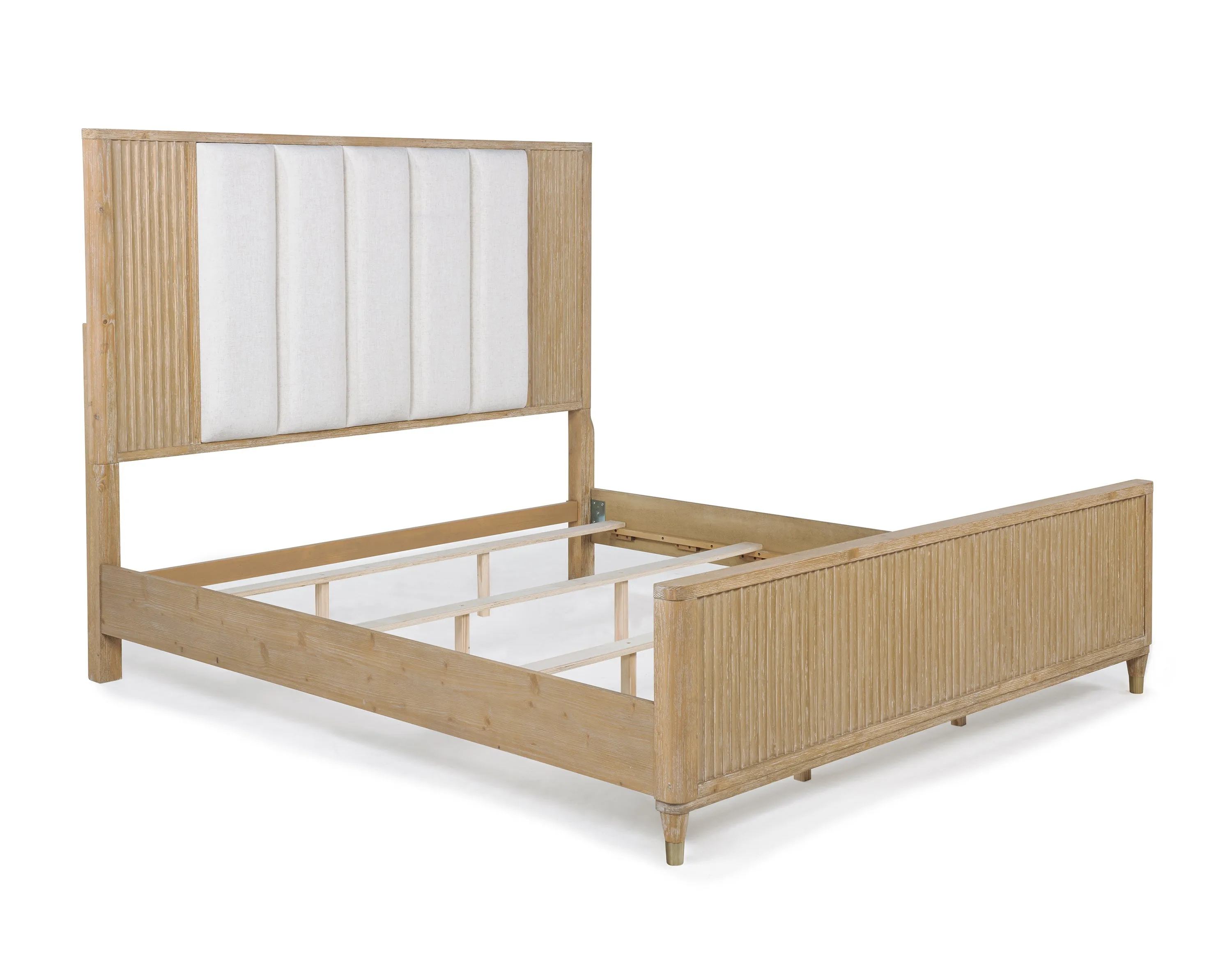 Kara Cerused Natural King Bed - Image 2