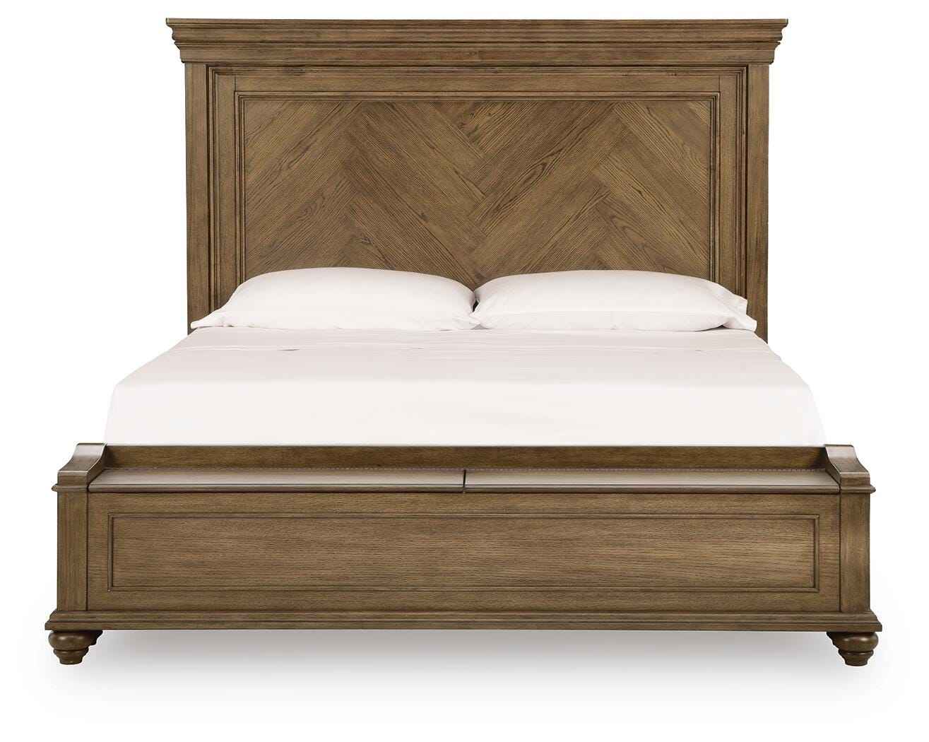 Karallin Medium Brown King Panel Storage Bed - Image 3