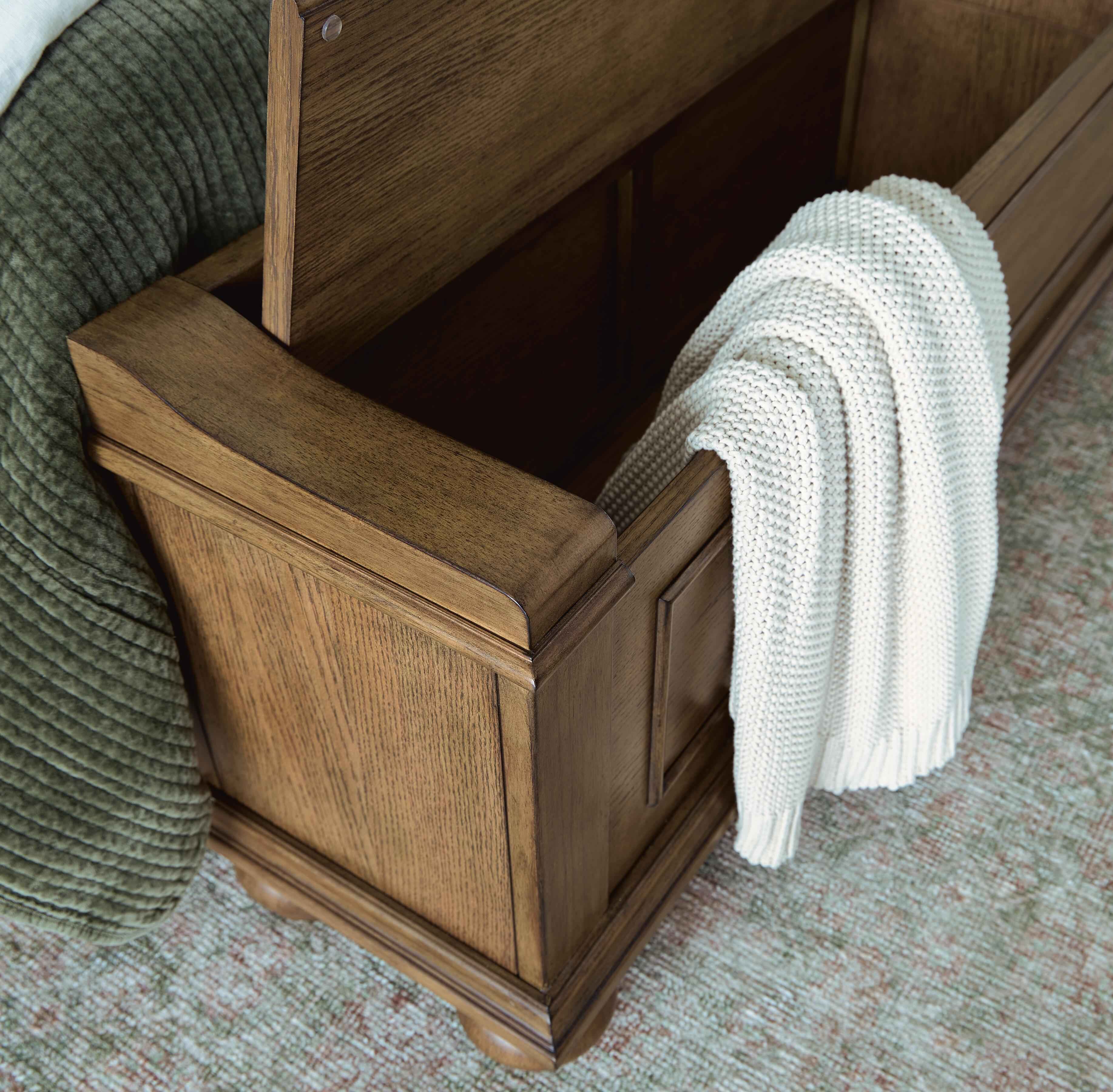 Karallin Medium Brown King Panel Storage Bed - Image 7