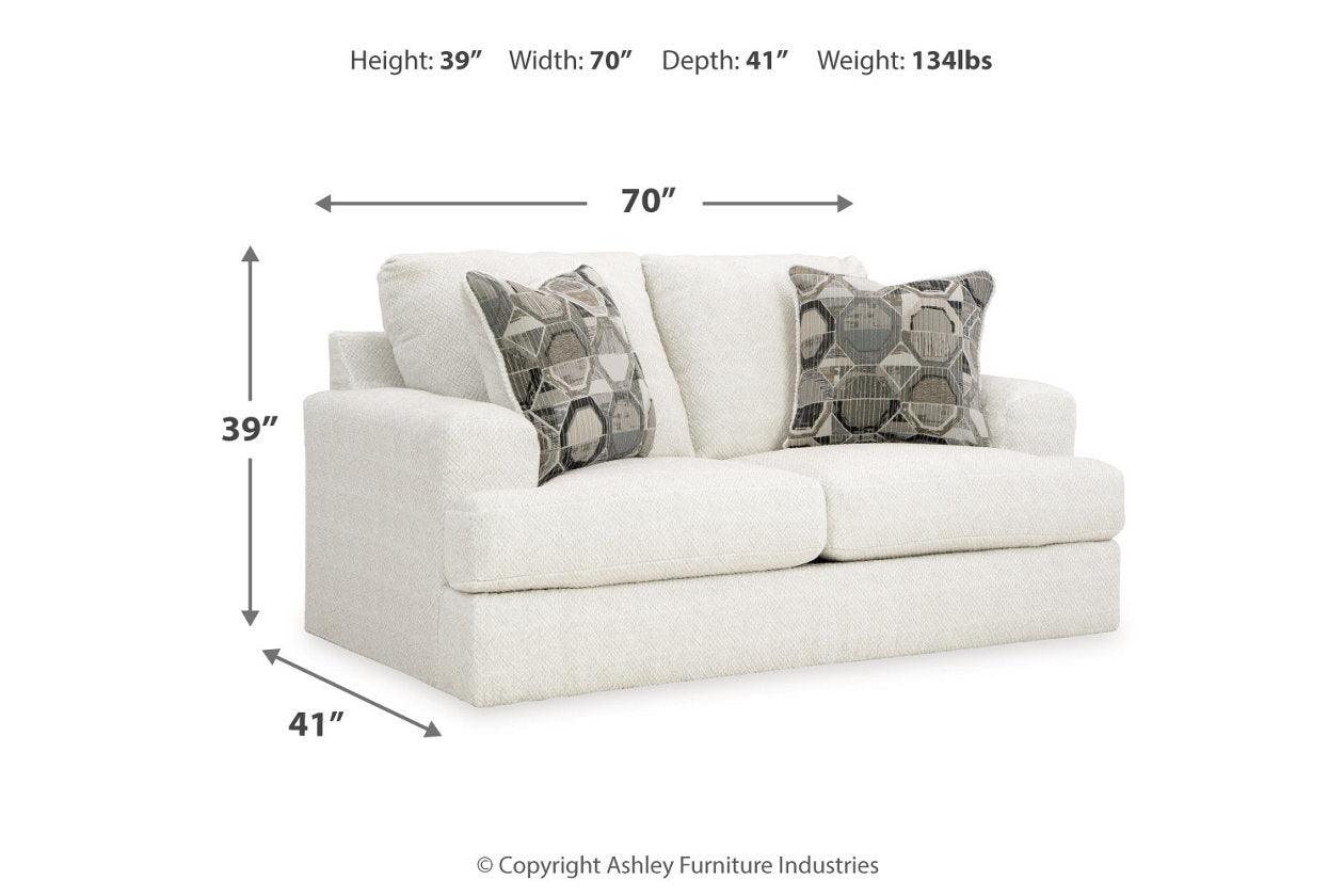 Karinne Linen Loveseat and Chair - Image 10