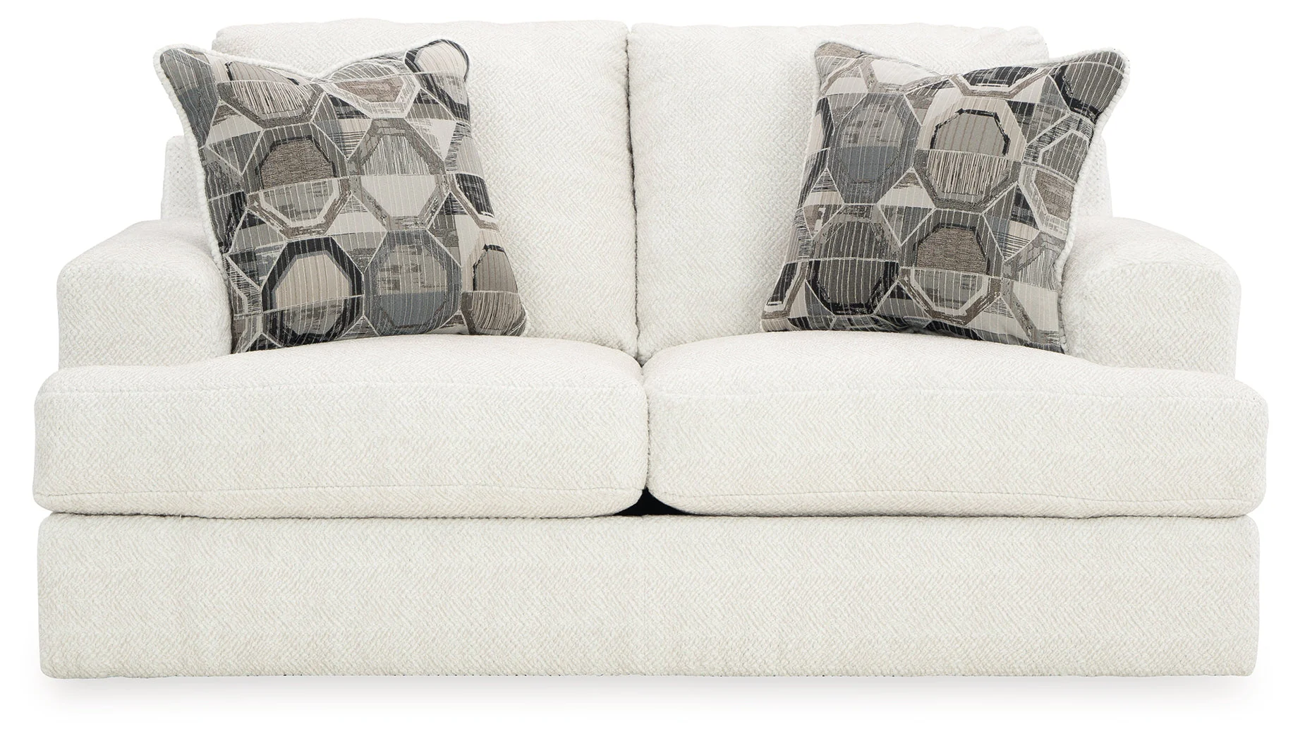 Karinne Linen Loveseat, Oversized Chair and Accent Ottoman - Image 7