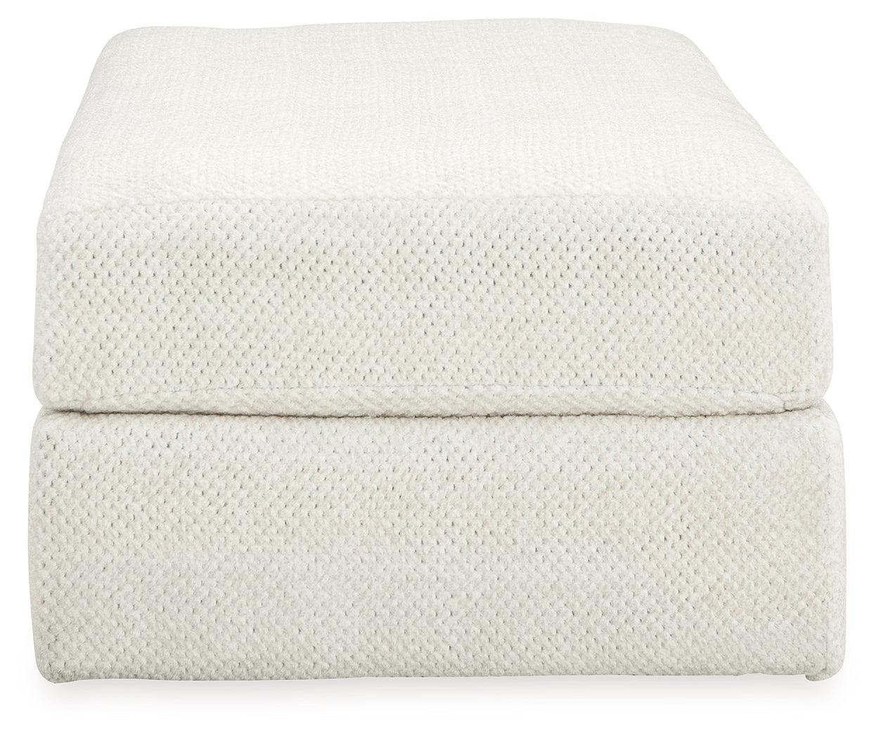 Karinne Linen Oversized Accent Ottoman - Image 2