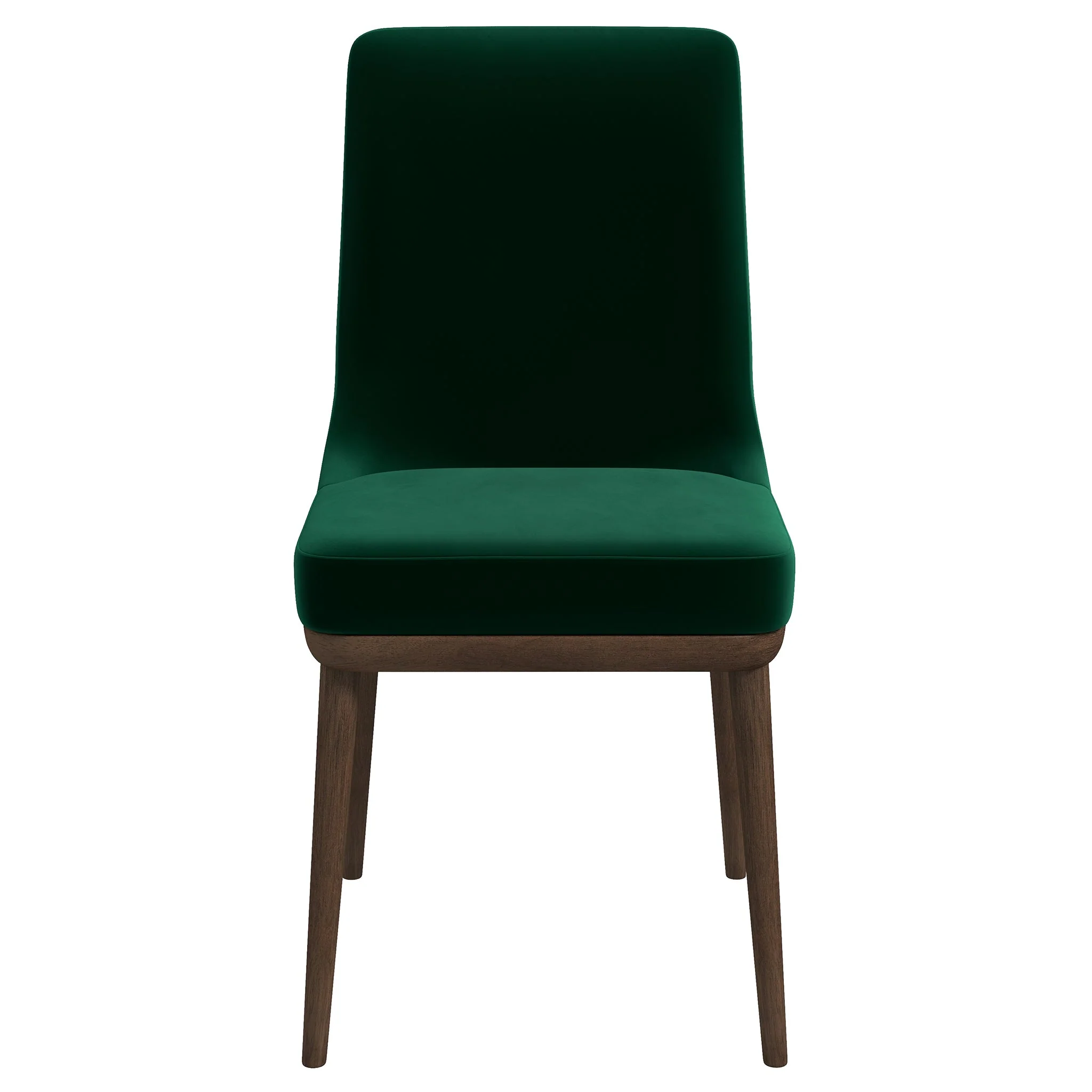 Kate Green Velvet Solid Wood Dining Chair (Set Of 2)