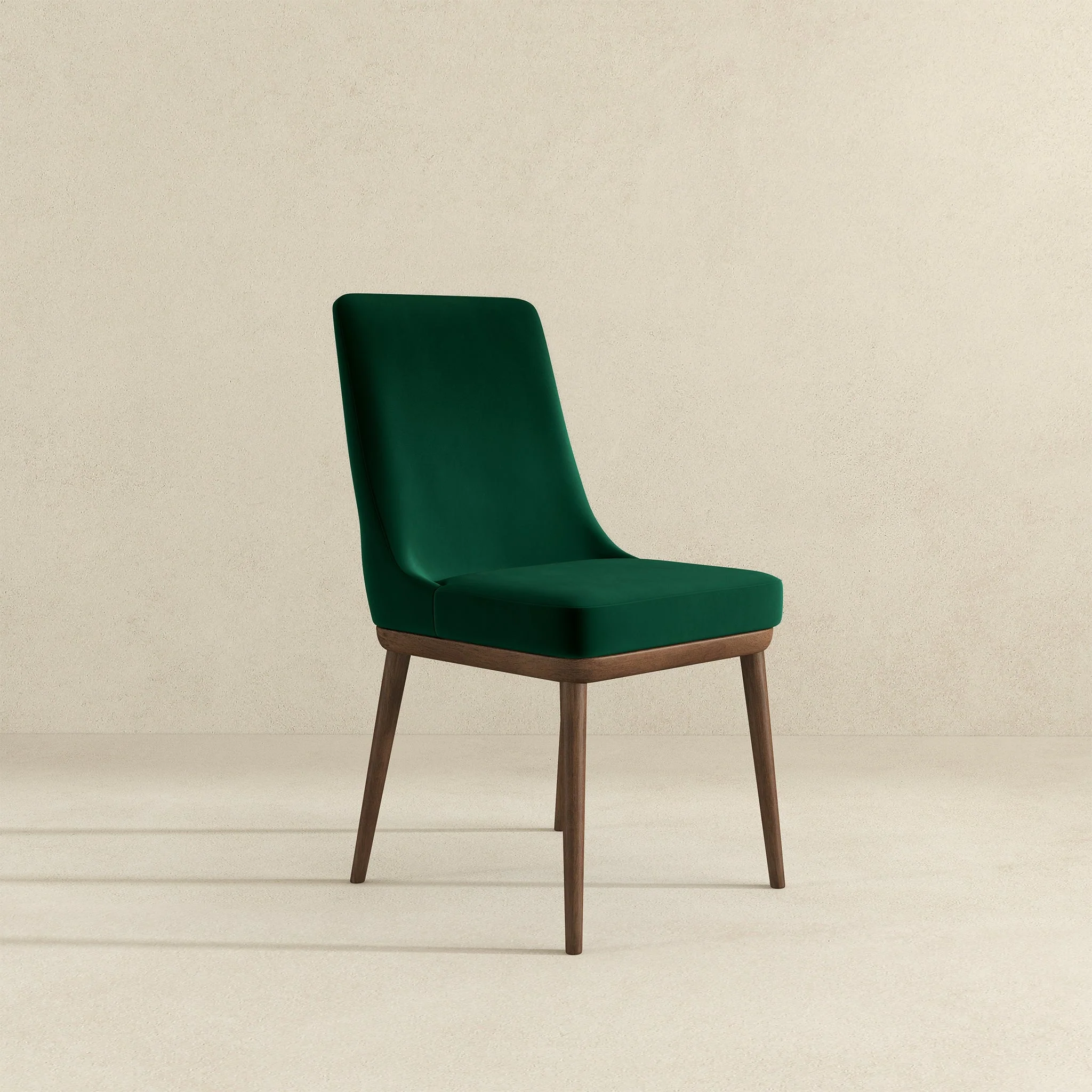 Kate Green Velvet Solid Wood Dining Chair (Set Of 2) - Image 3