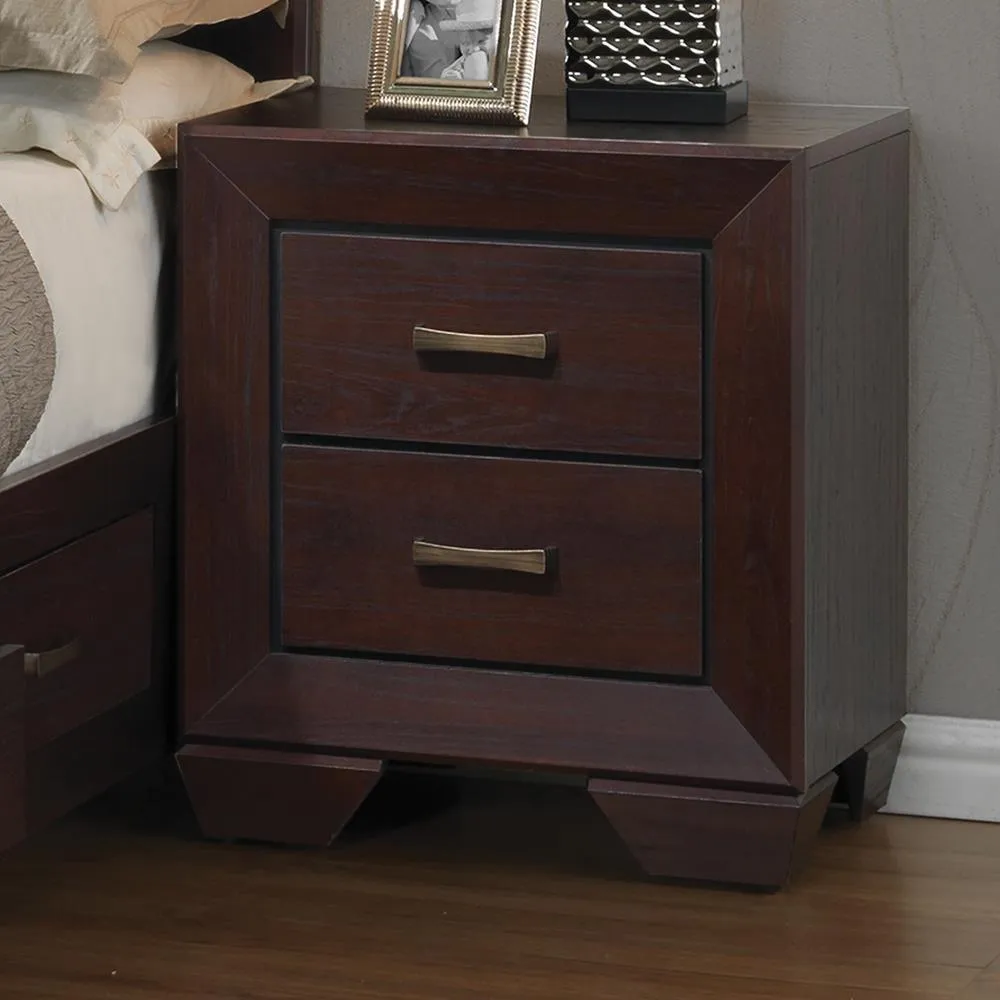 Kauffman Dark Cocoa 2-Drawer Nightstand - Image 2