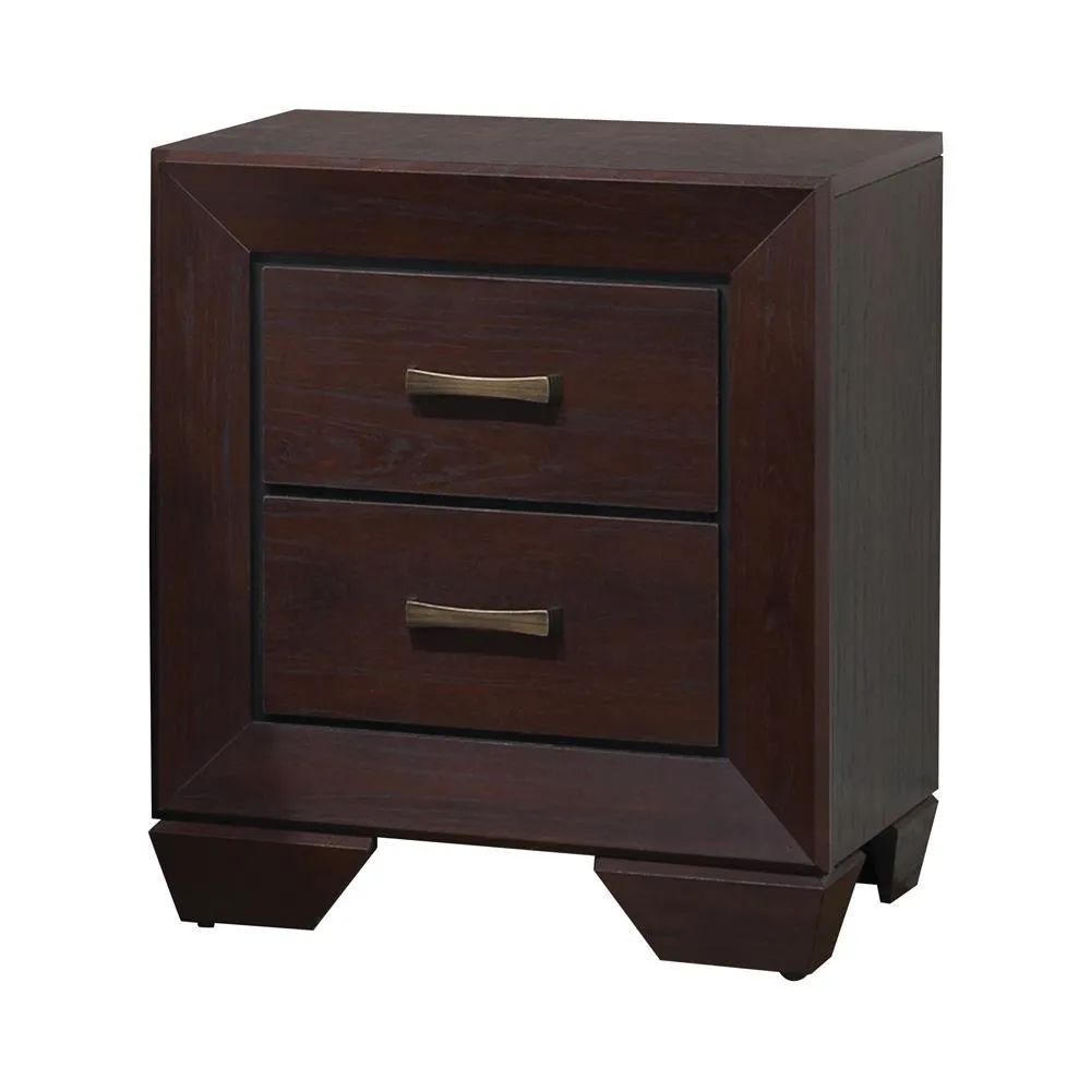 Kauffman Dark Cocoa 2-Drawer Nightstand - Image 3