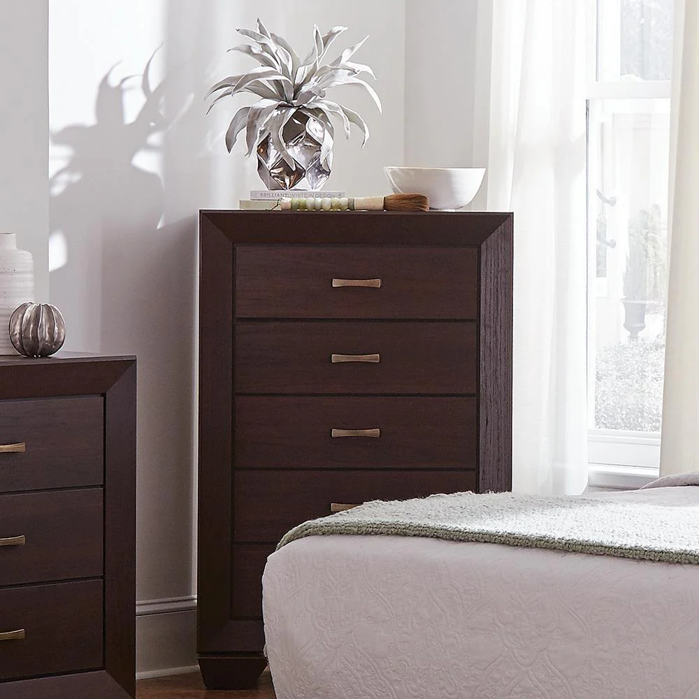 Kauffman Dark Cocoa 5-Drawer Chest - Image 2
