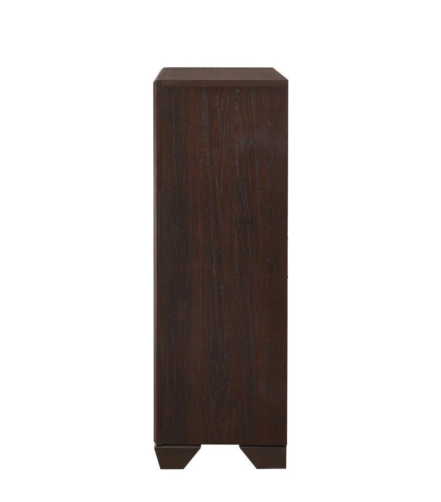 Kauffman Dark Cocoa 5-Drawer Chest - Image 5