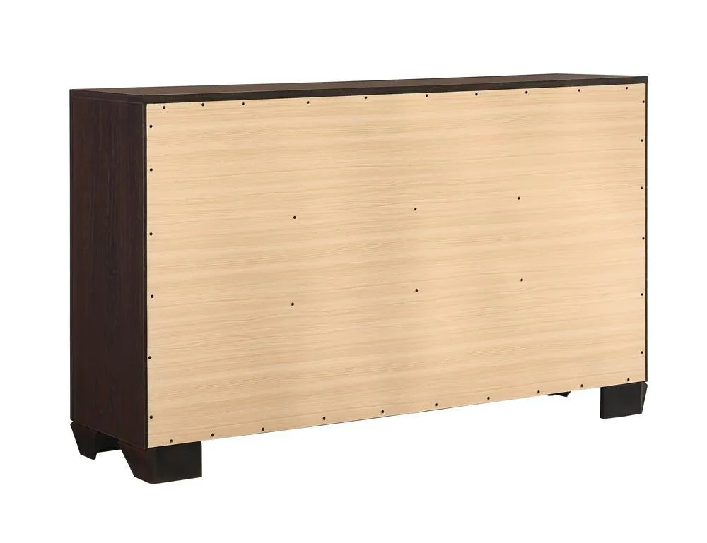 Kauffman Dark Cocoa 6-Drawer Dresser - Image 5