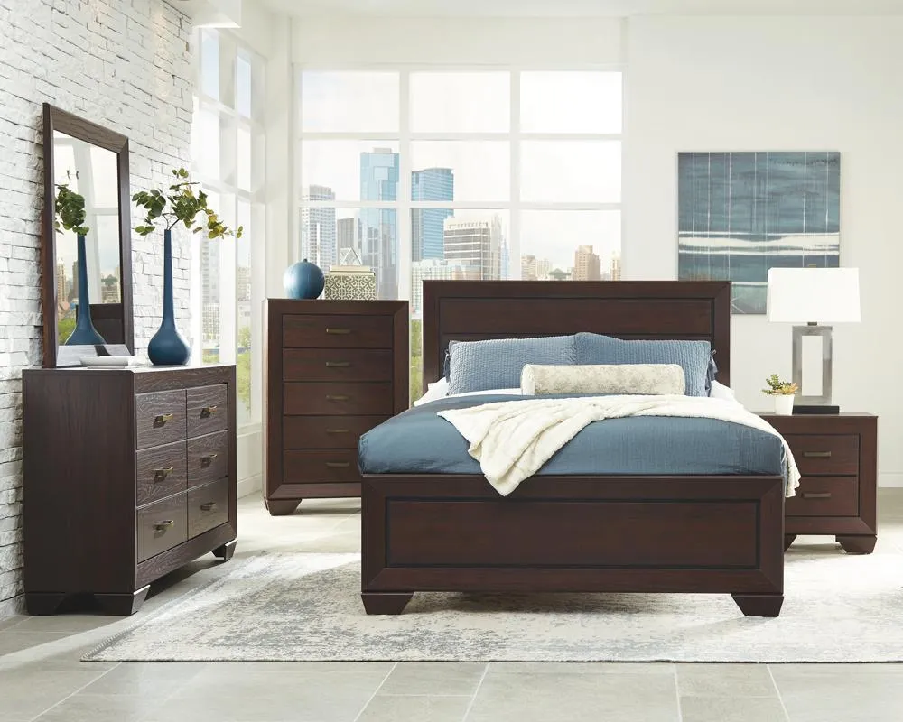 Kauffman Dark Cocoa Queen Panel Bed - Image 3