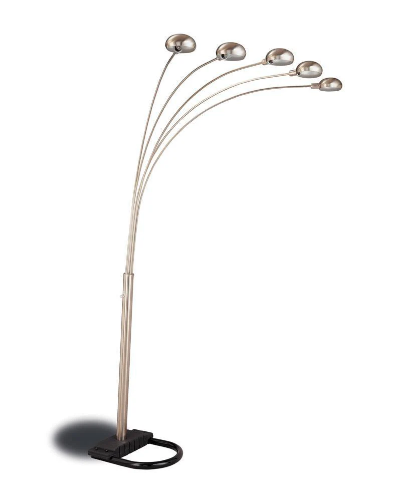 Kayd Chrome 92-inch Arc 5-light Dome Shade Metal Floor Lamp - Image 2