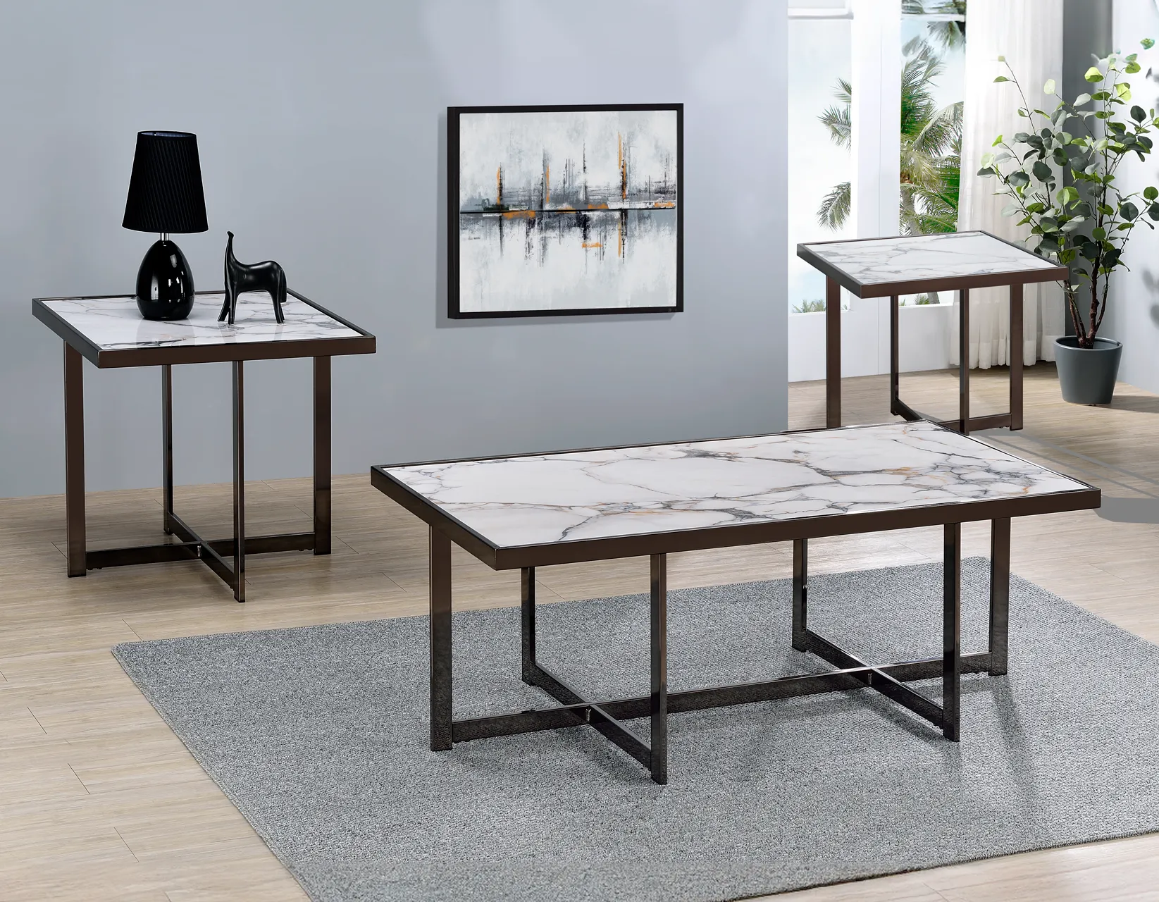 Kayley 47.5″ Sintered Stone Cocktail Table - Image 6