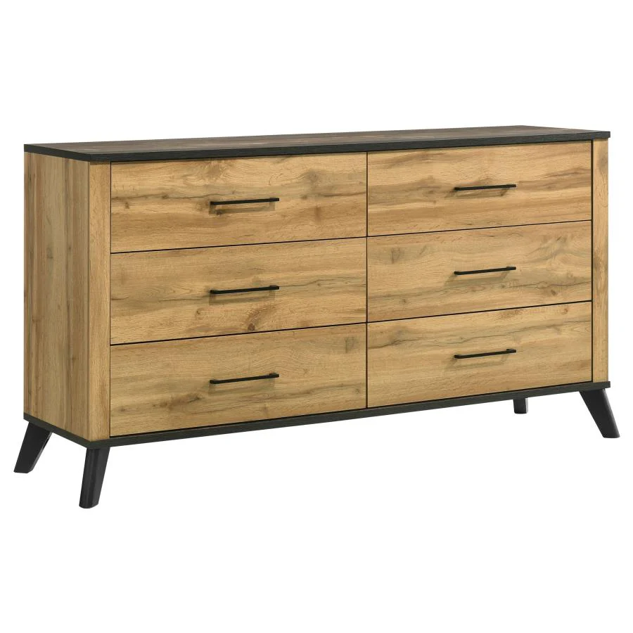Kaywood Natural Pine 4-Piece Queen Bedroom Set - Image 7