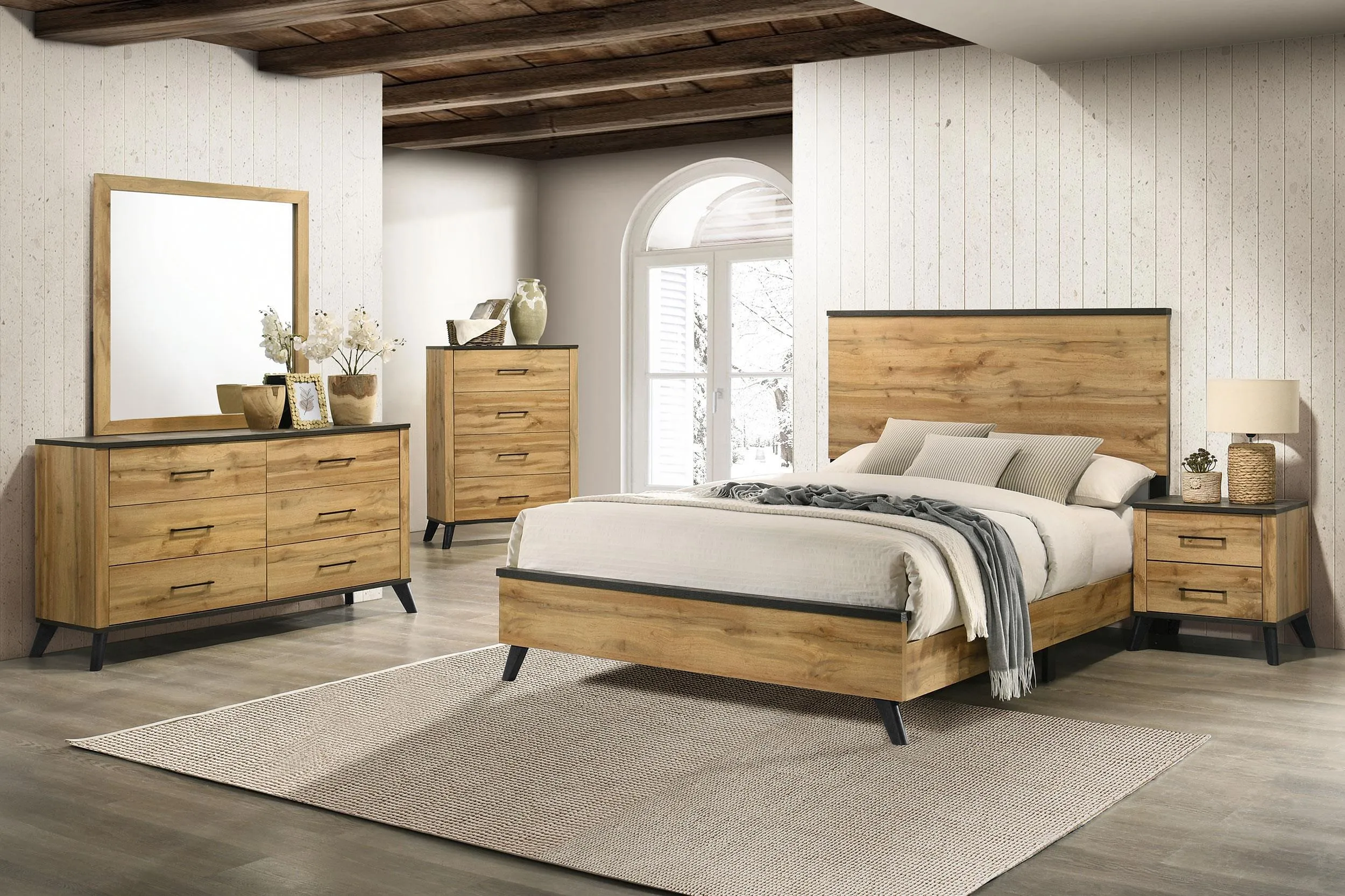 Kaywood Natural Pine 6-drawer Dresser Cabinet - Image 15
