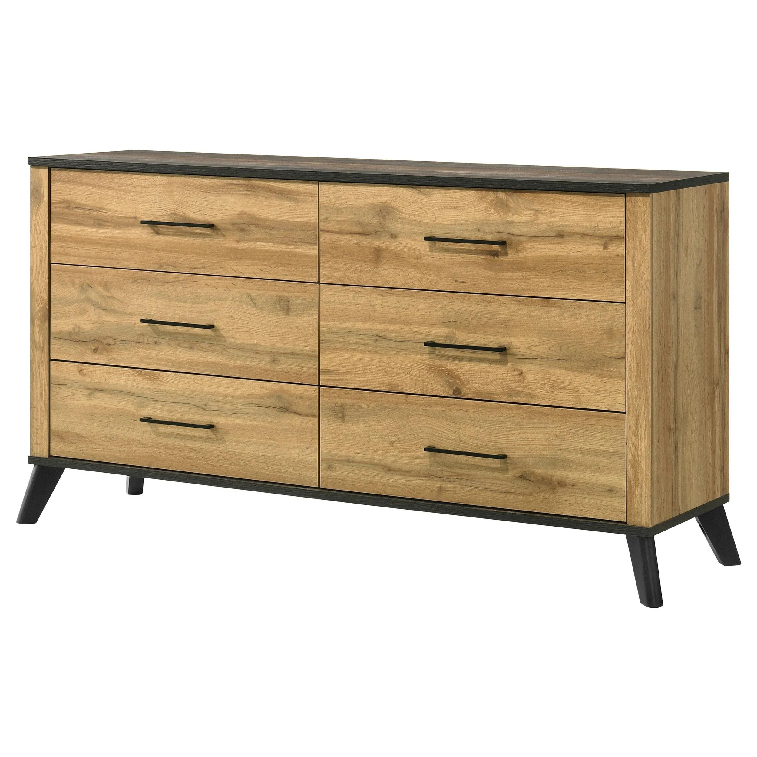 Kaywood Natural Pine 6-drawer Dresser Cabinet - Image 4