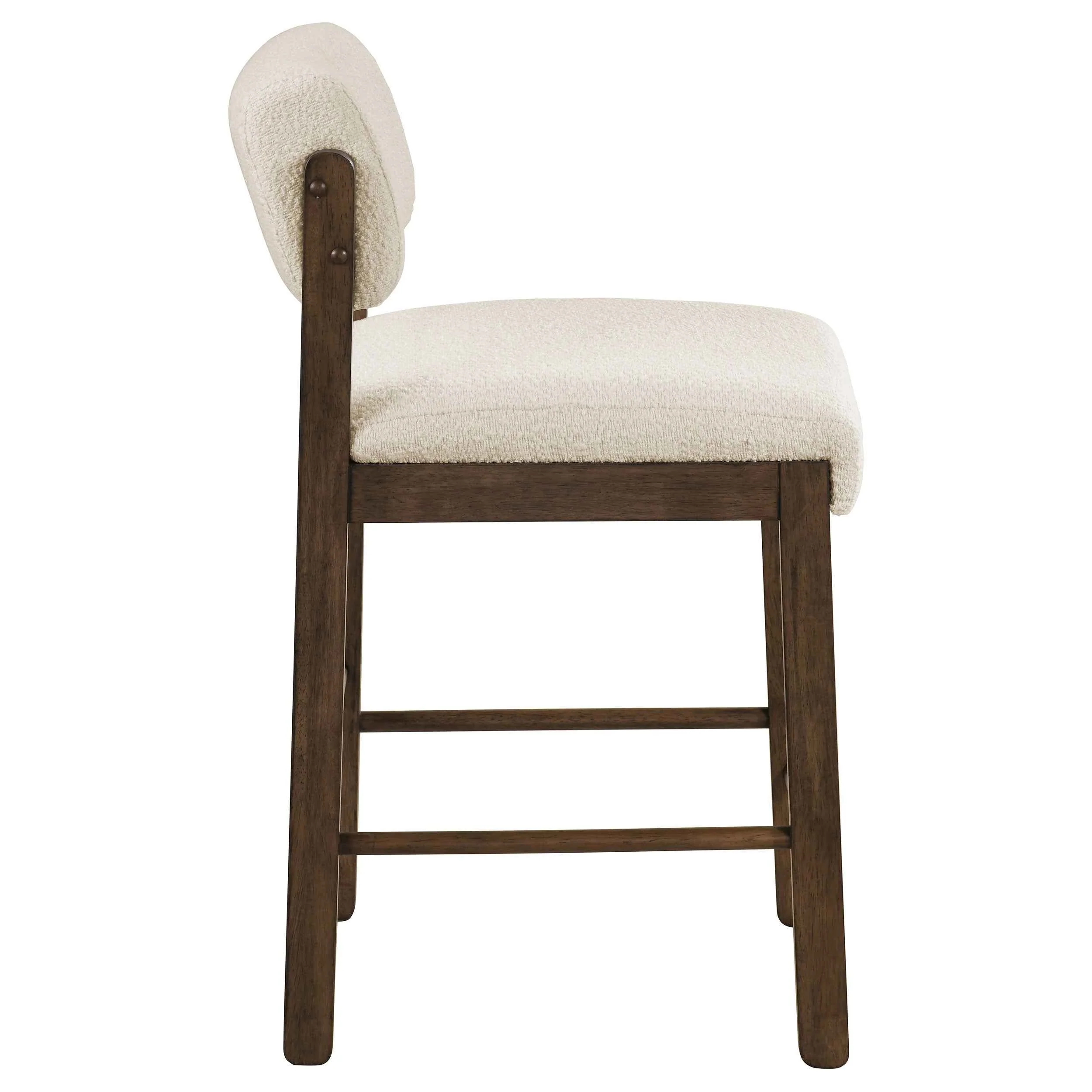 Kehoe Cream/Walnut Upholstered Counter Height Chair (Set of 2) - Image 8