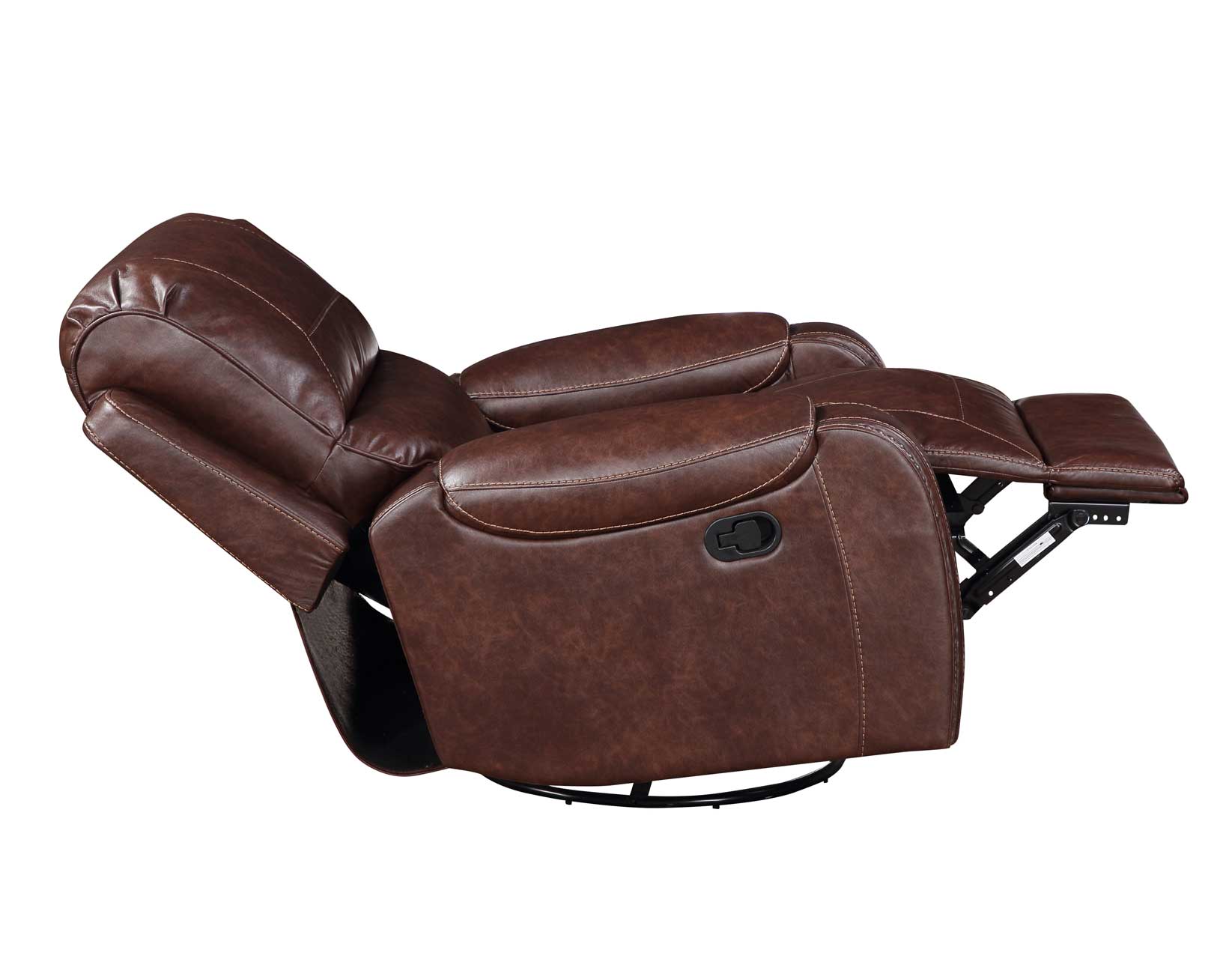 Keily Brown Manual Swivel Glider Recliner - Image 8