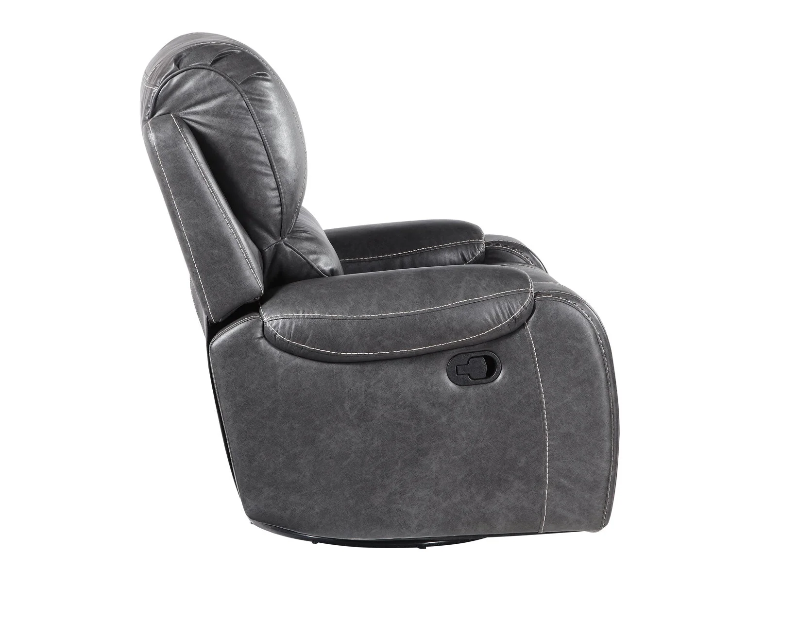 Keily Gray Manual Swivel Glider Recliner - Image 6