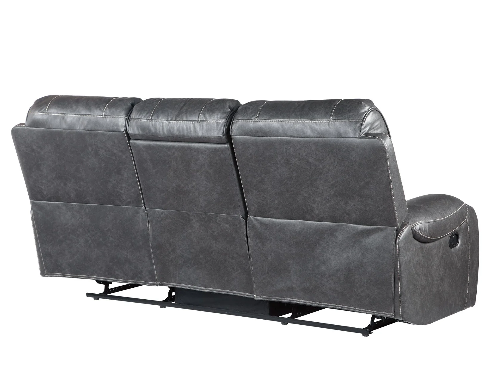 Keily Grey Reclining Sofa with Drop-Down Table - Image 5