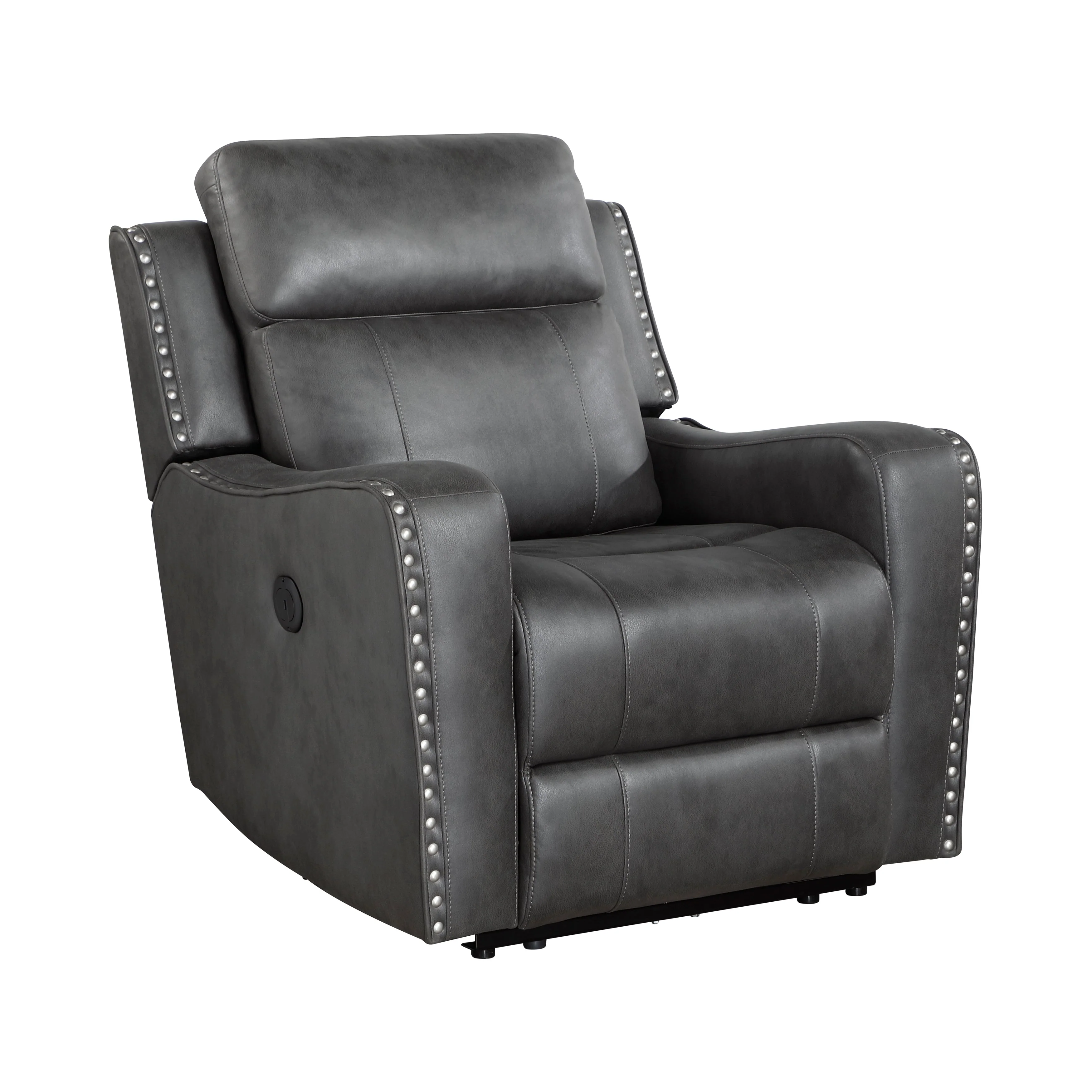 Kellen Smoky Gray Power Double Reclining Living Room Set - Image 13