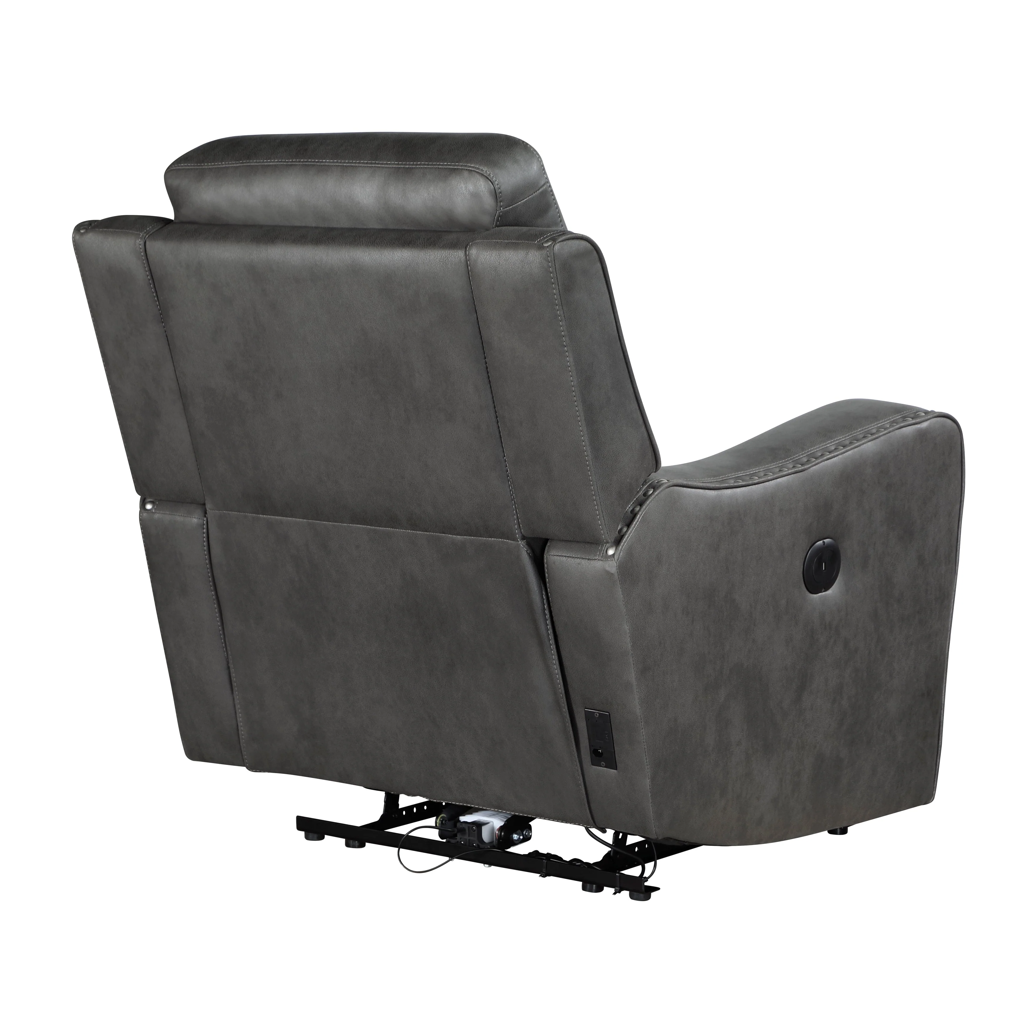 Kellen Smoky Gray Power Reclining Chair - Image 4