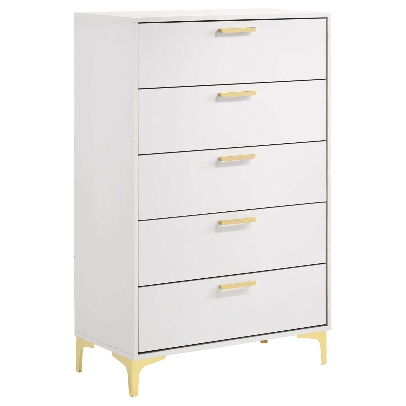 Kendall White 5-Piece Eastern King Bedroom Set - Image 12