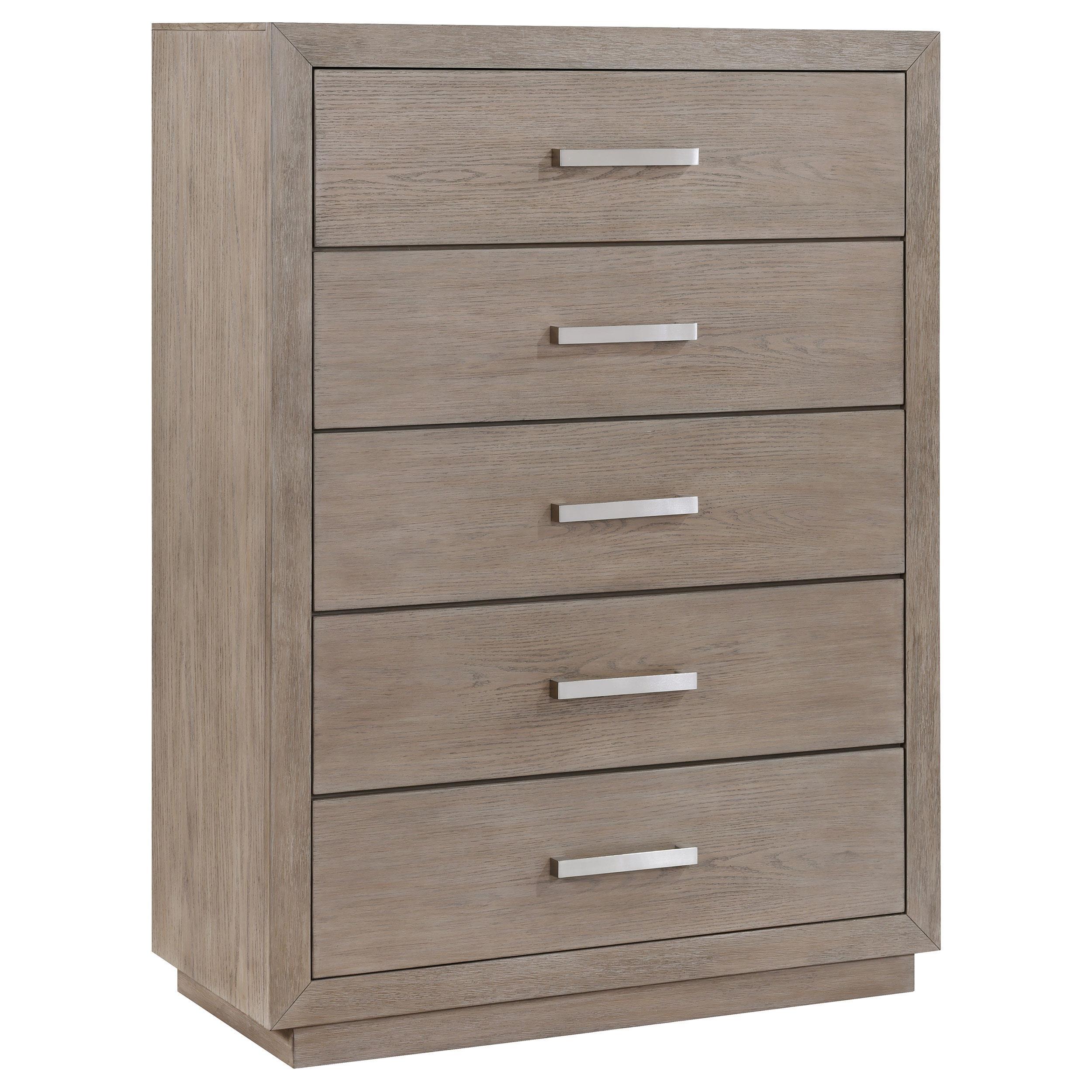 Kenora 5-drawer Bedroom Chest Barley Brown - Image 4