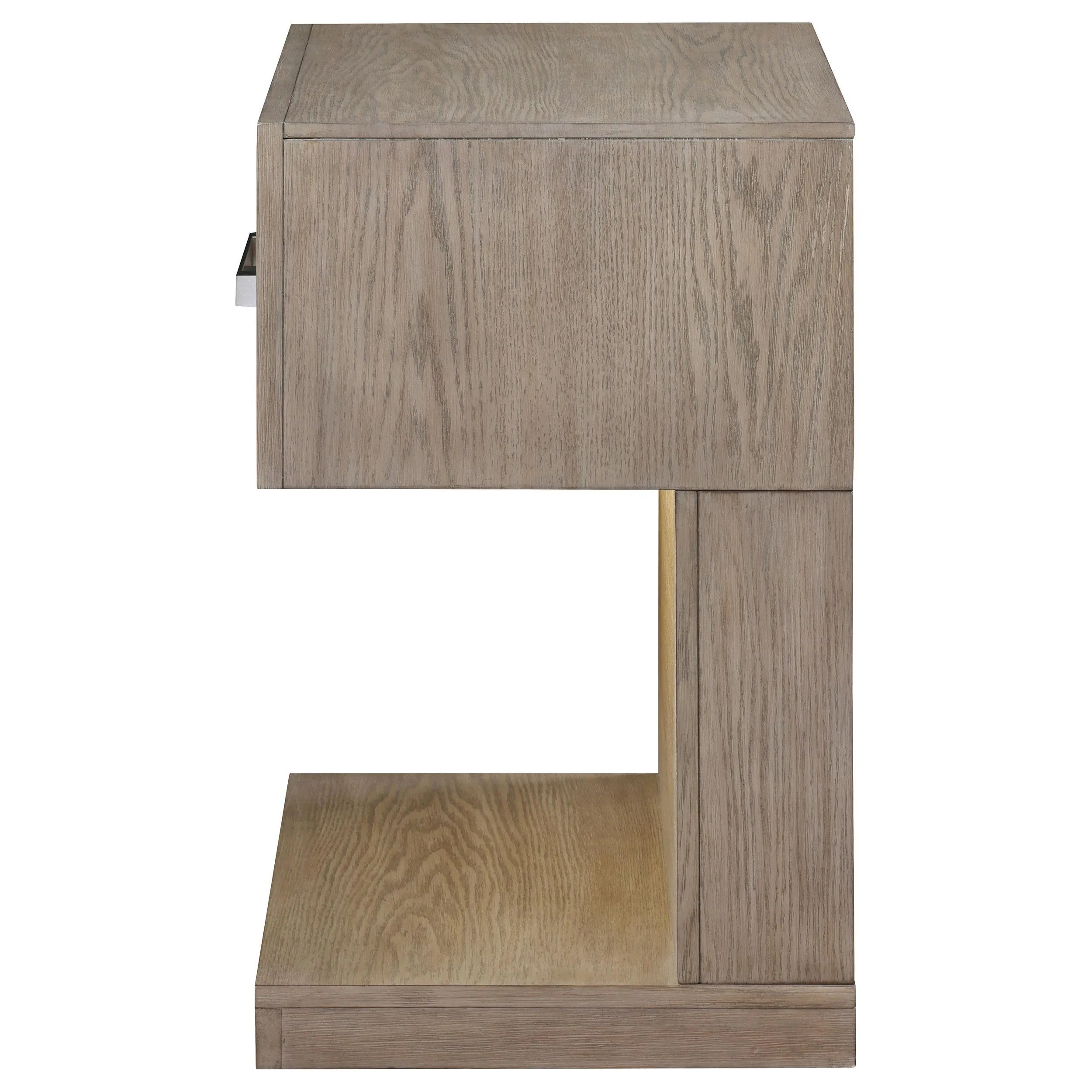 Kenora Barley Brown 1-drawer Nightstand Bedside Table - Image 5