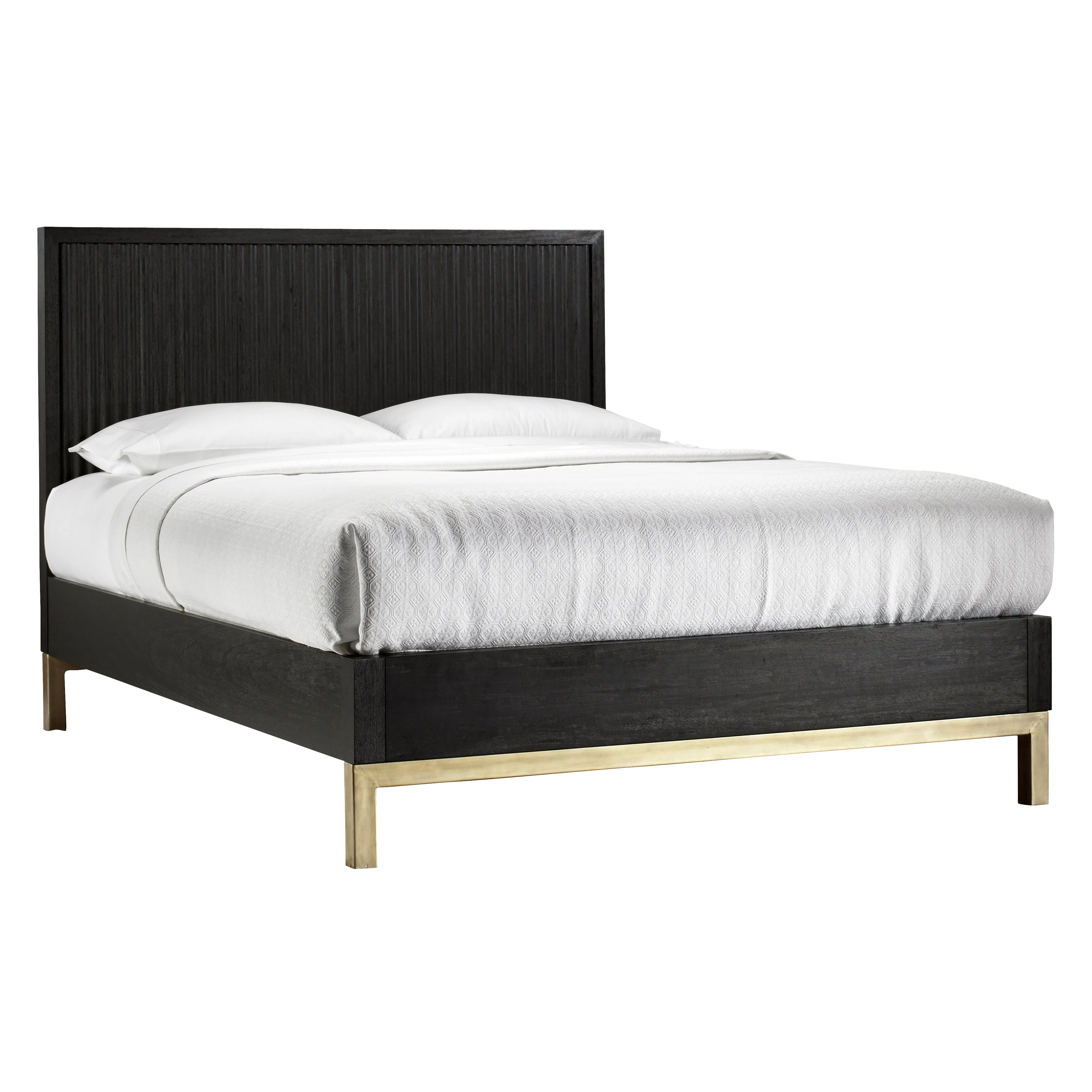 Kentfield Solid Wood California King Platform Bed in Black Drifted Oak - Image 5
