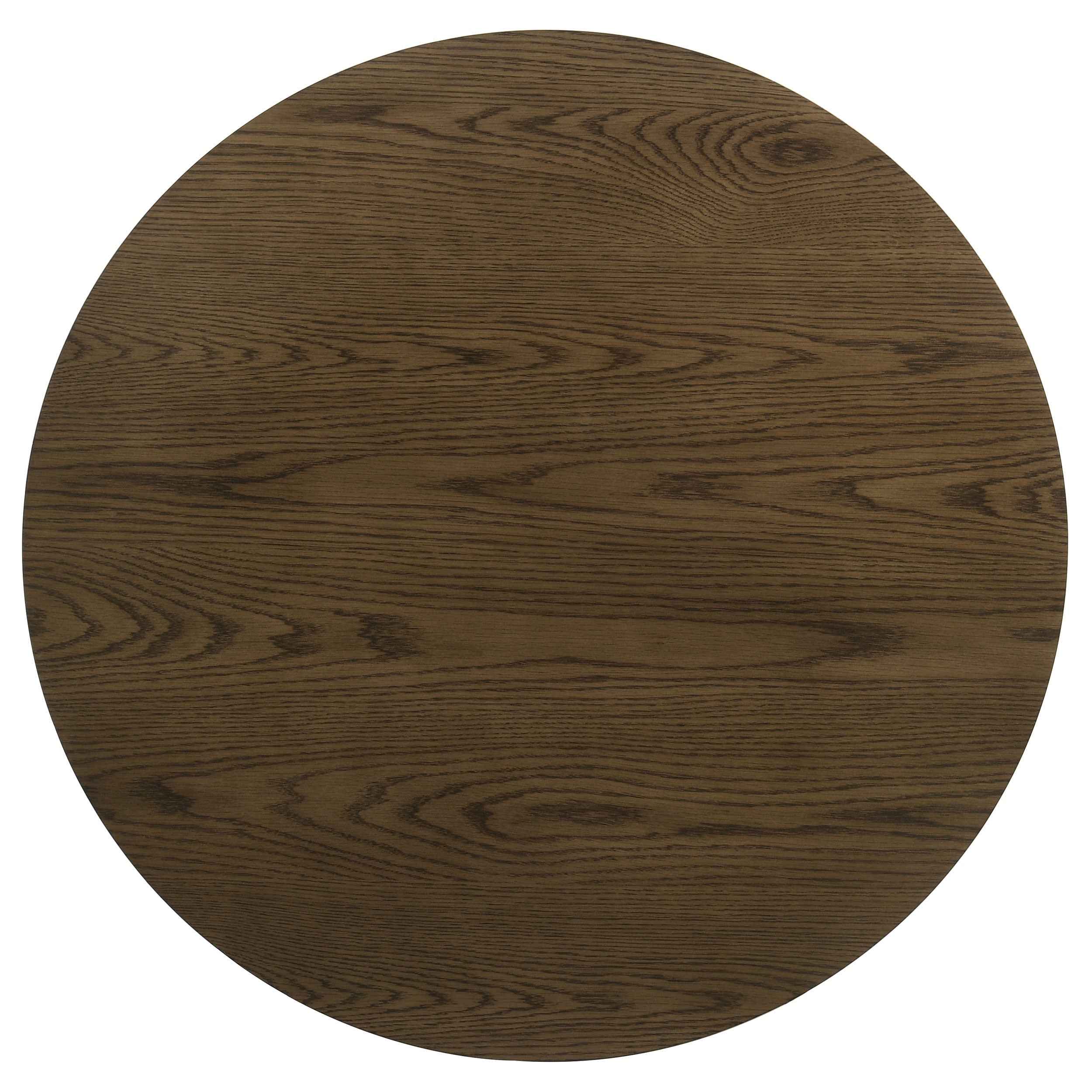 Kessler Brown Round Sculptural Wood Coffee Table - Image 5