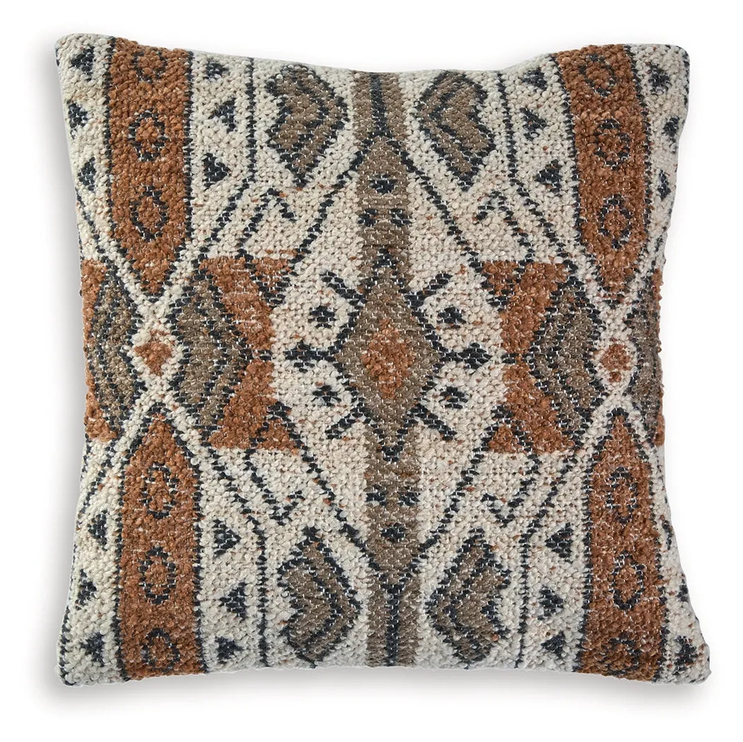 Kierenworth Sienna/Ivory/Black Pillow (Set of 4) - Image 2