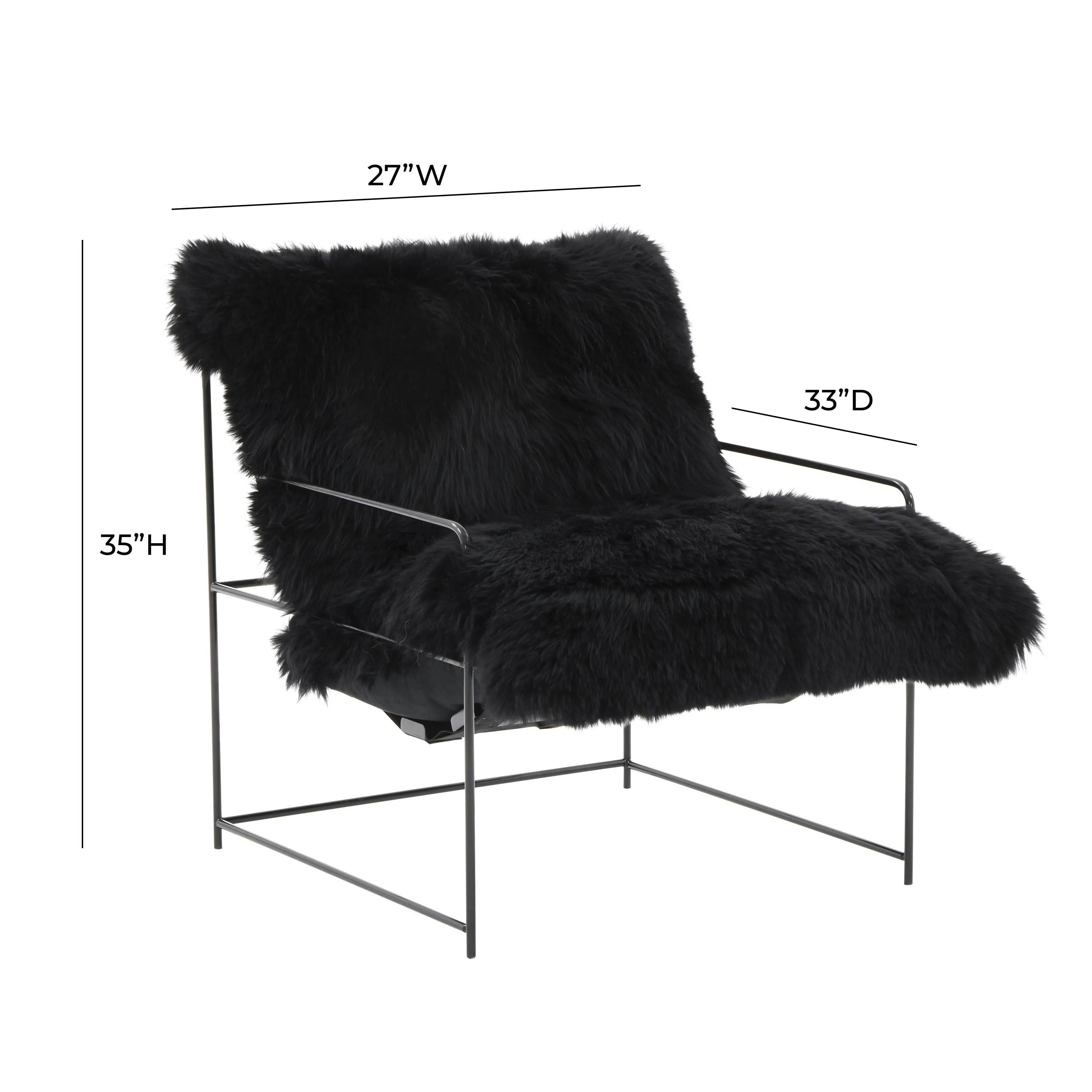 Kimi Genuine Sheepskin Accent Chair - Image 15
