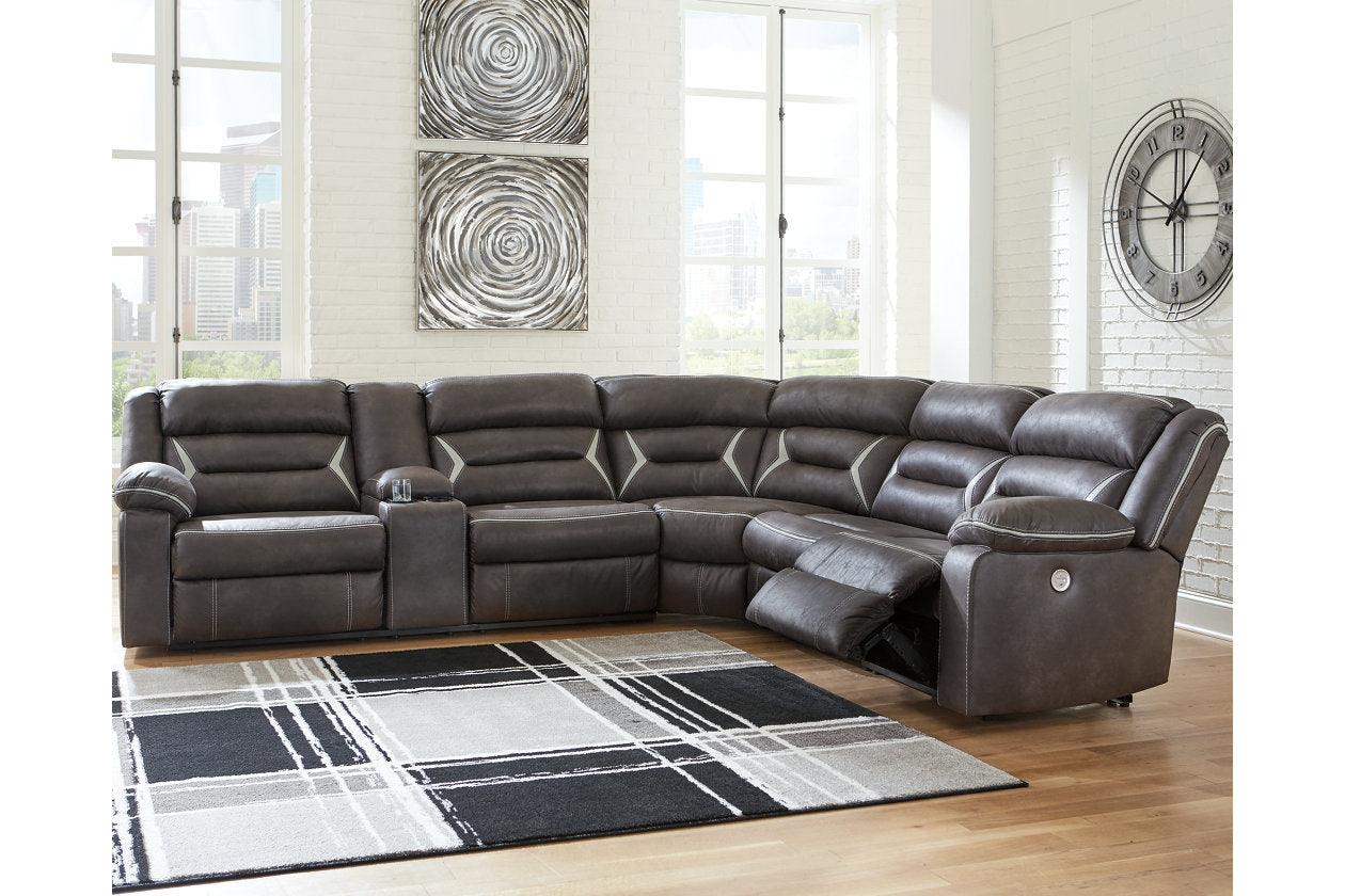 Kincord Midnight 4-Piece Power Reclining RAF Sectional