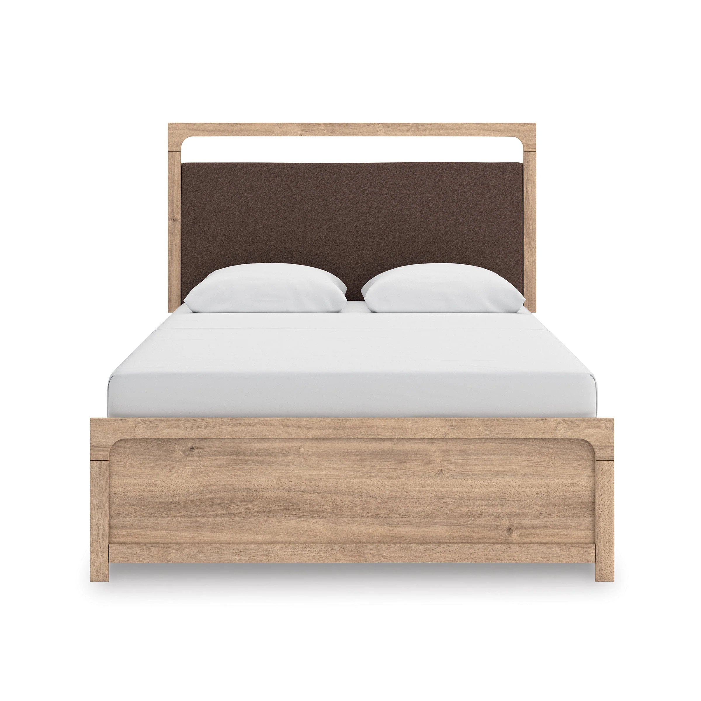 Kinlanni Tan Upholstered Panel Bedroom Set - Image 3