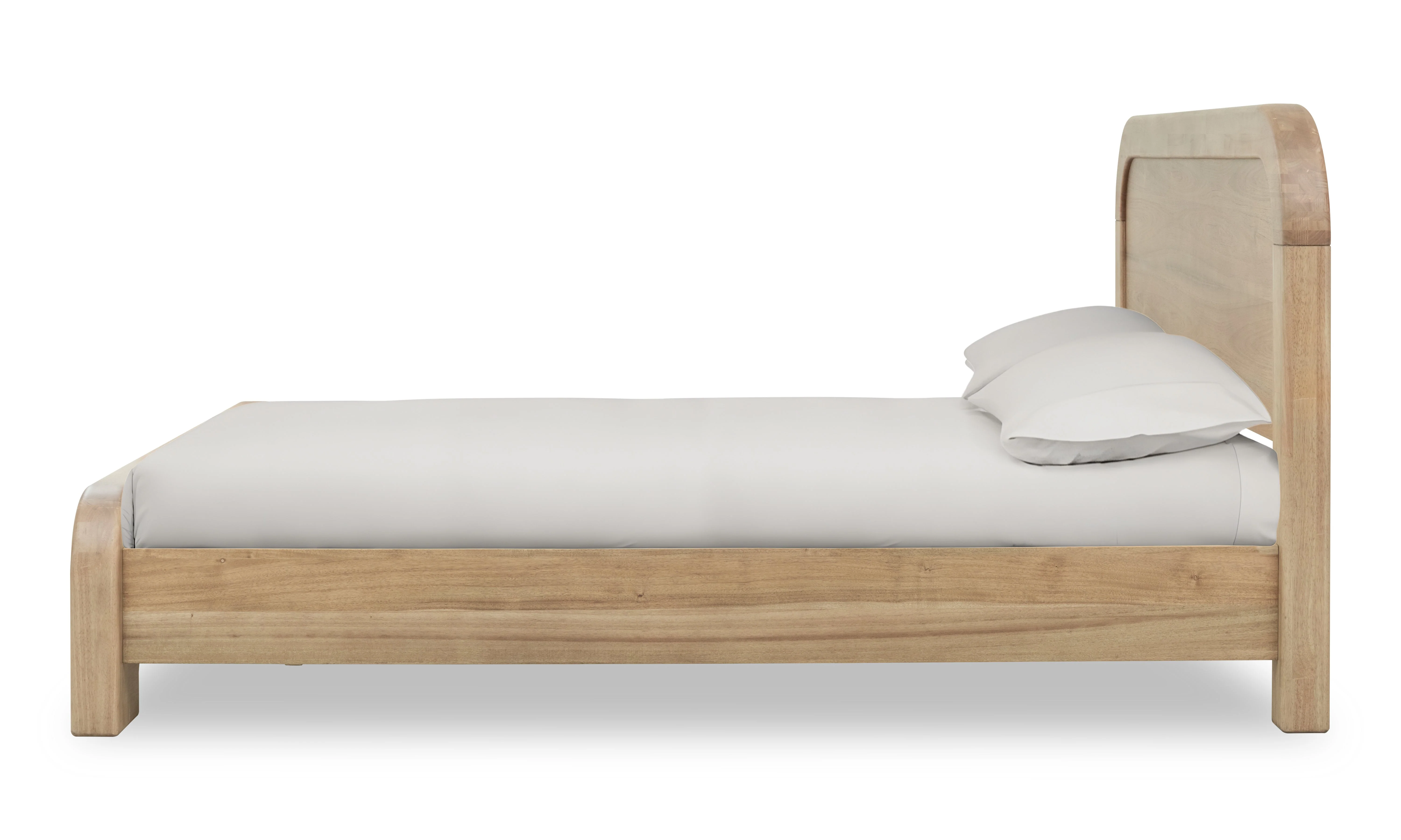Kione Acacia Wood Queen Platform Bed in Lioness - Image 3