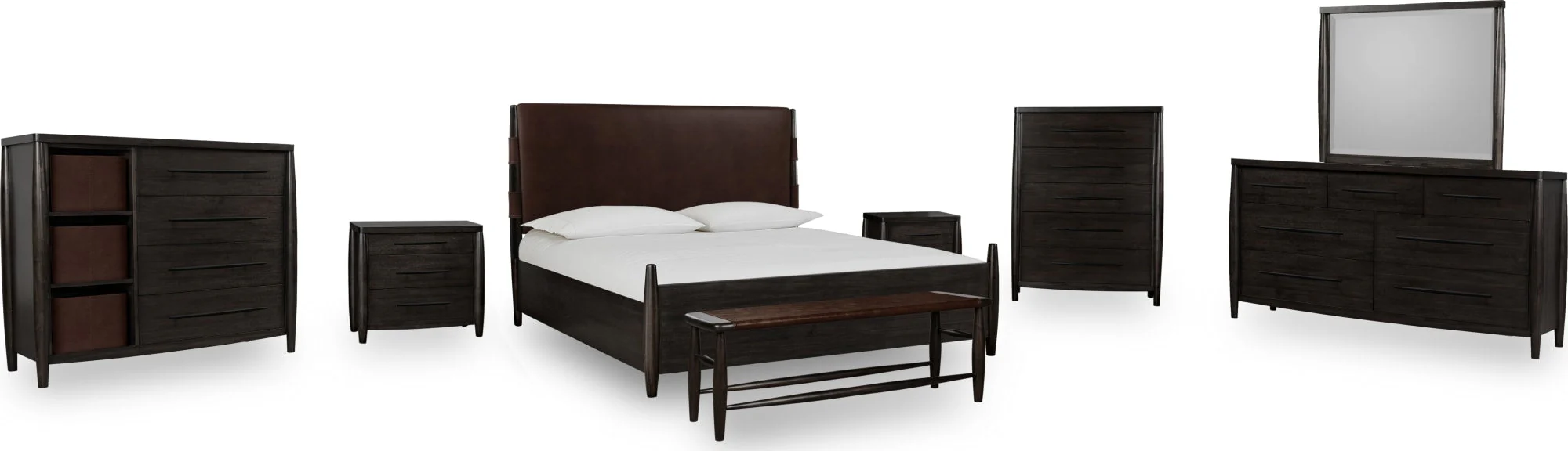 Koko Minx Queen Upholstered Panel Bed - Image 11