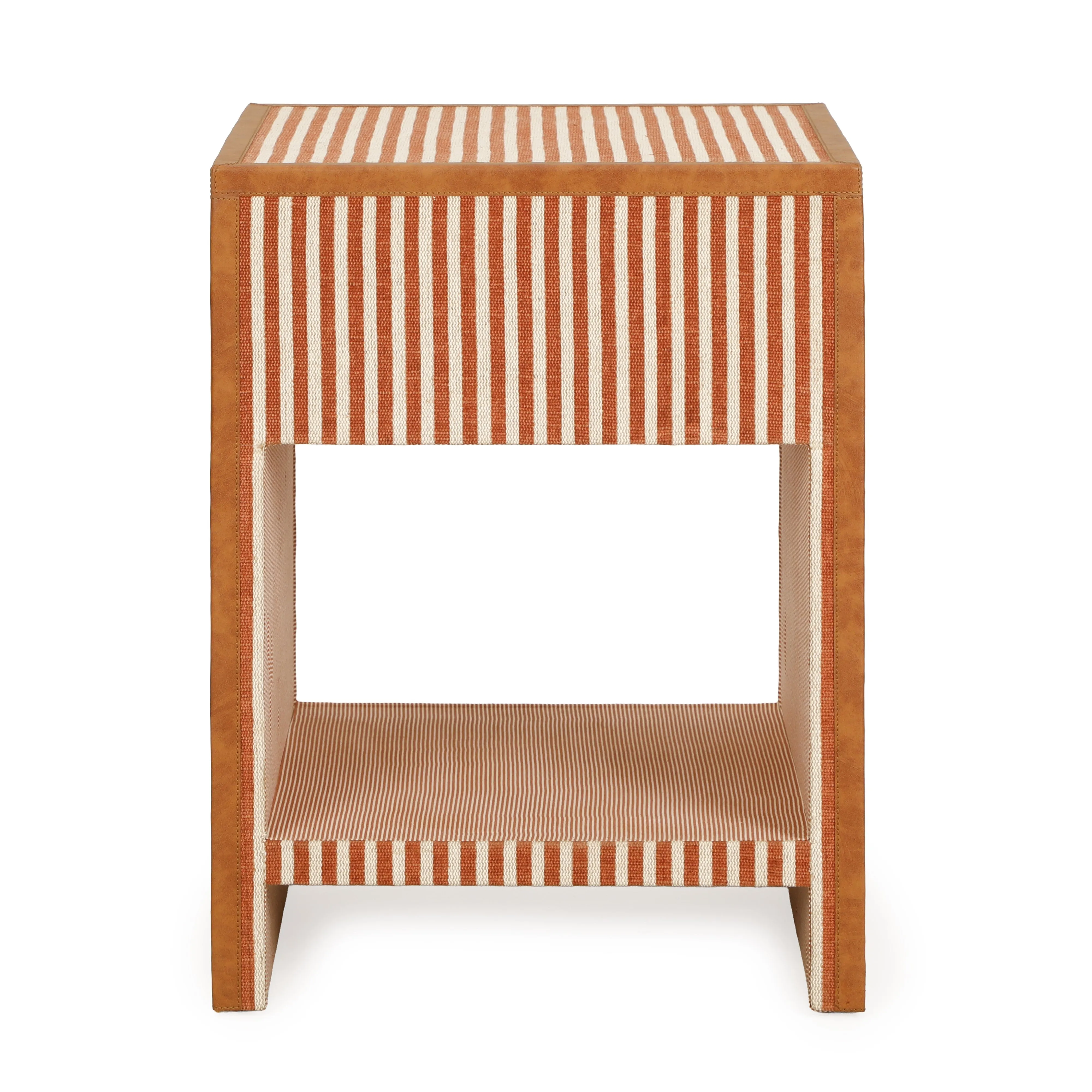 Kora 18" Cotton Jute 1-Drawer Designer Nightstand - Image 4