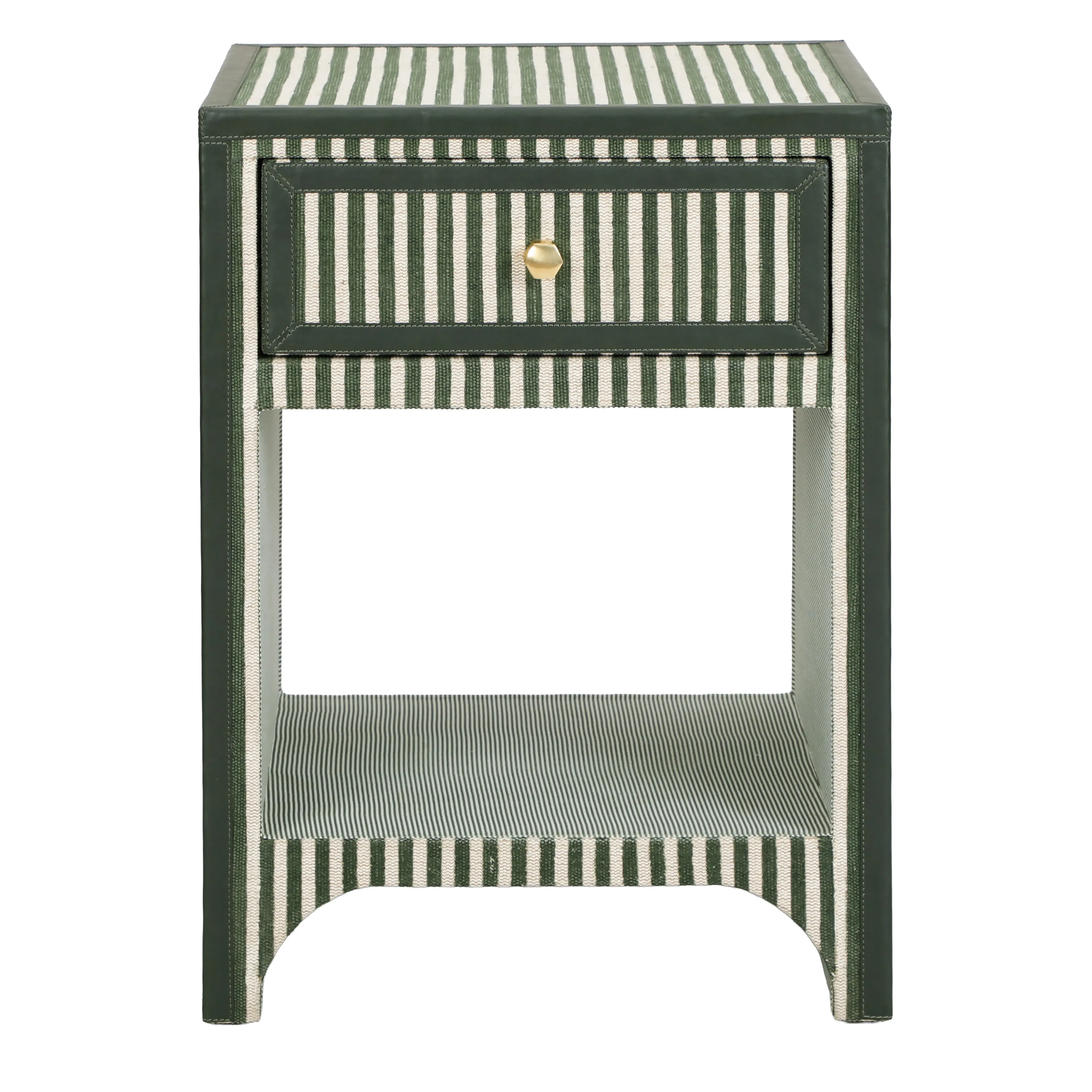 Kora 18" Cotton Jute 1-Drawer Designer Nightstand - Image 7