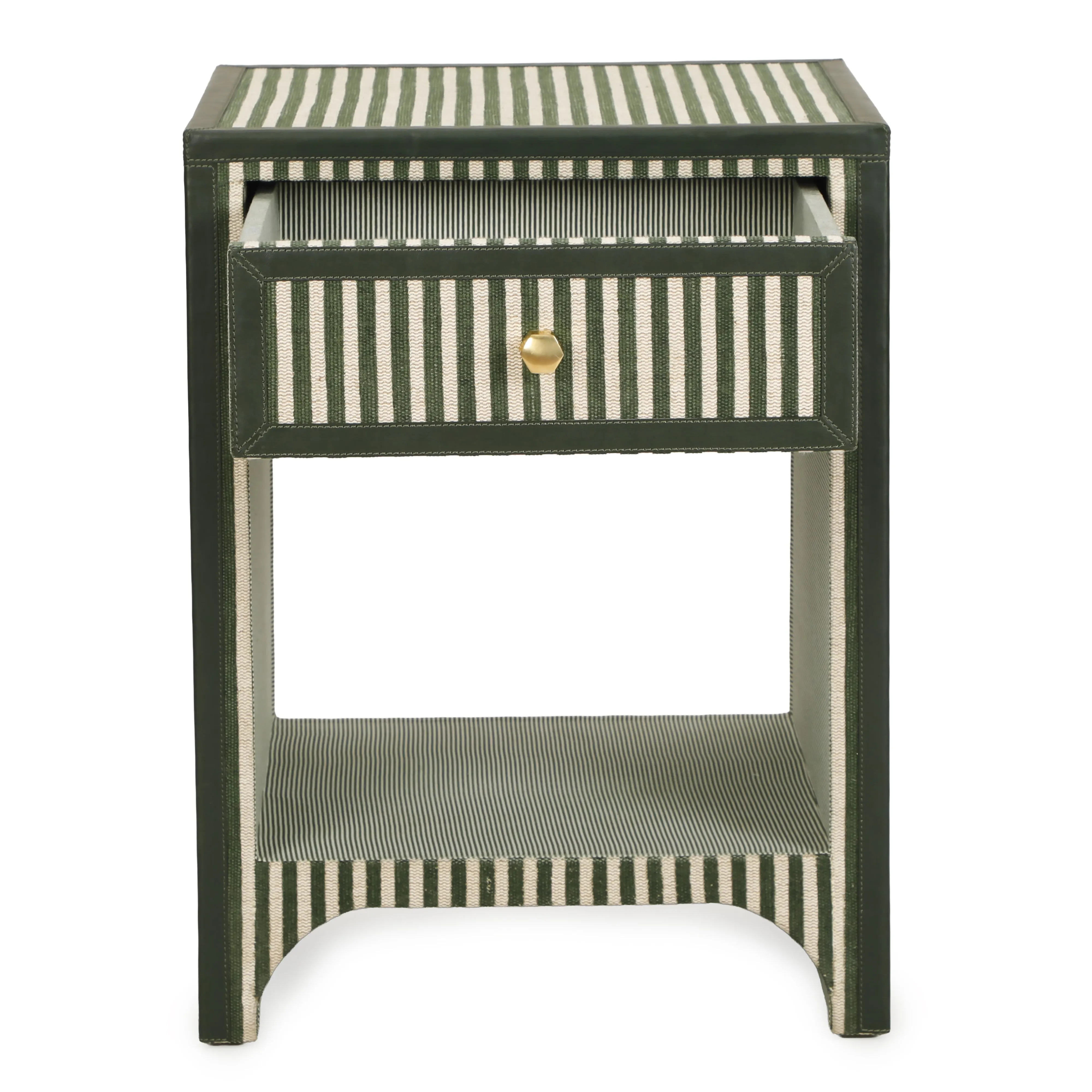 Kora 18" Cotton Jute 1-Drawer Designer Nightstand - Image 8