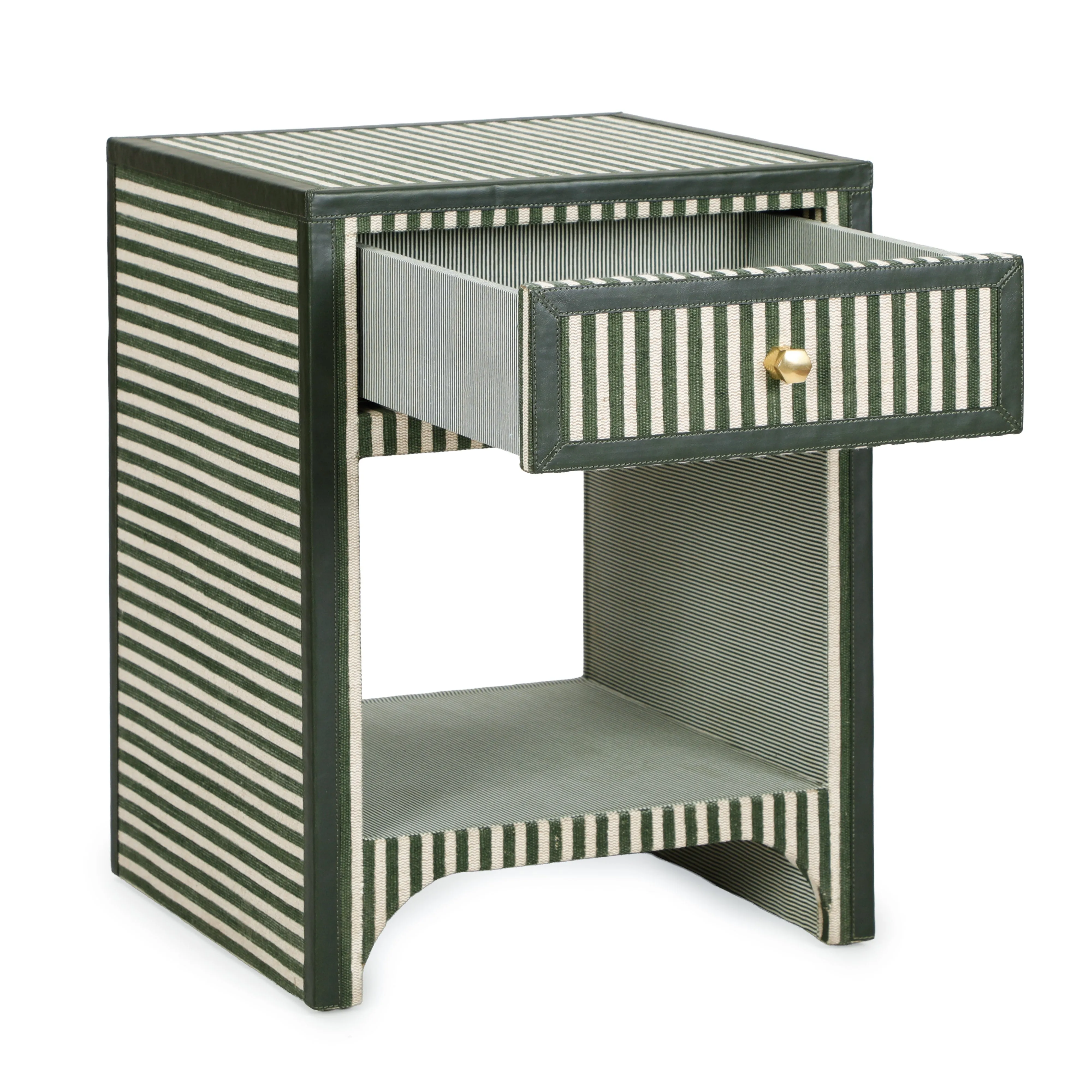 Kora 18" Cotton Jute 1-Drawer Designer Nightstand - Image 9