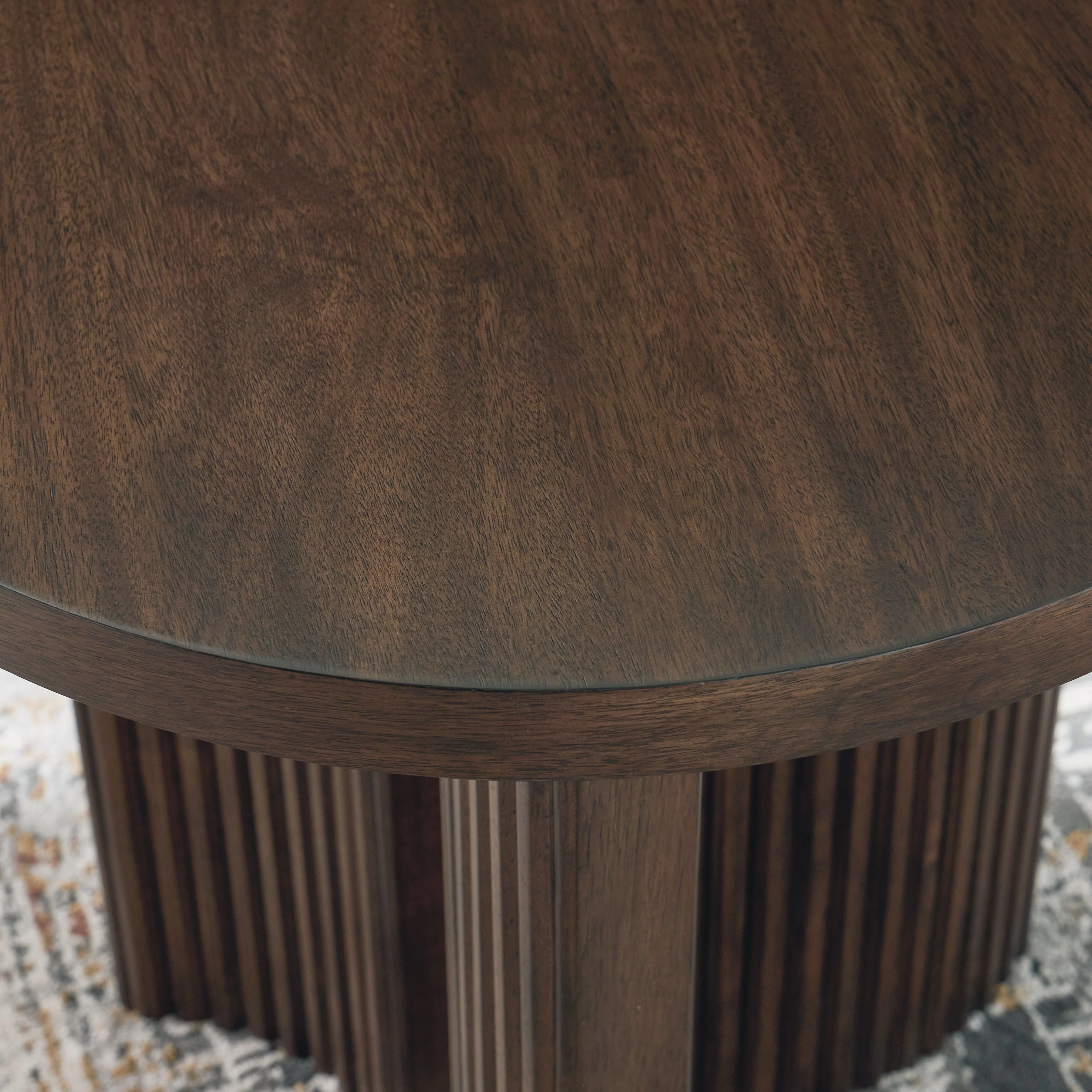 Korestone Dark Brown End Table - Image 4