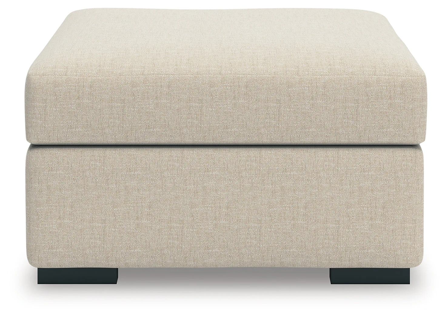 LadyMae Twill Oversized Accent Ottoman - Image 4