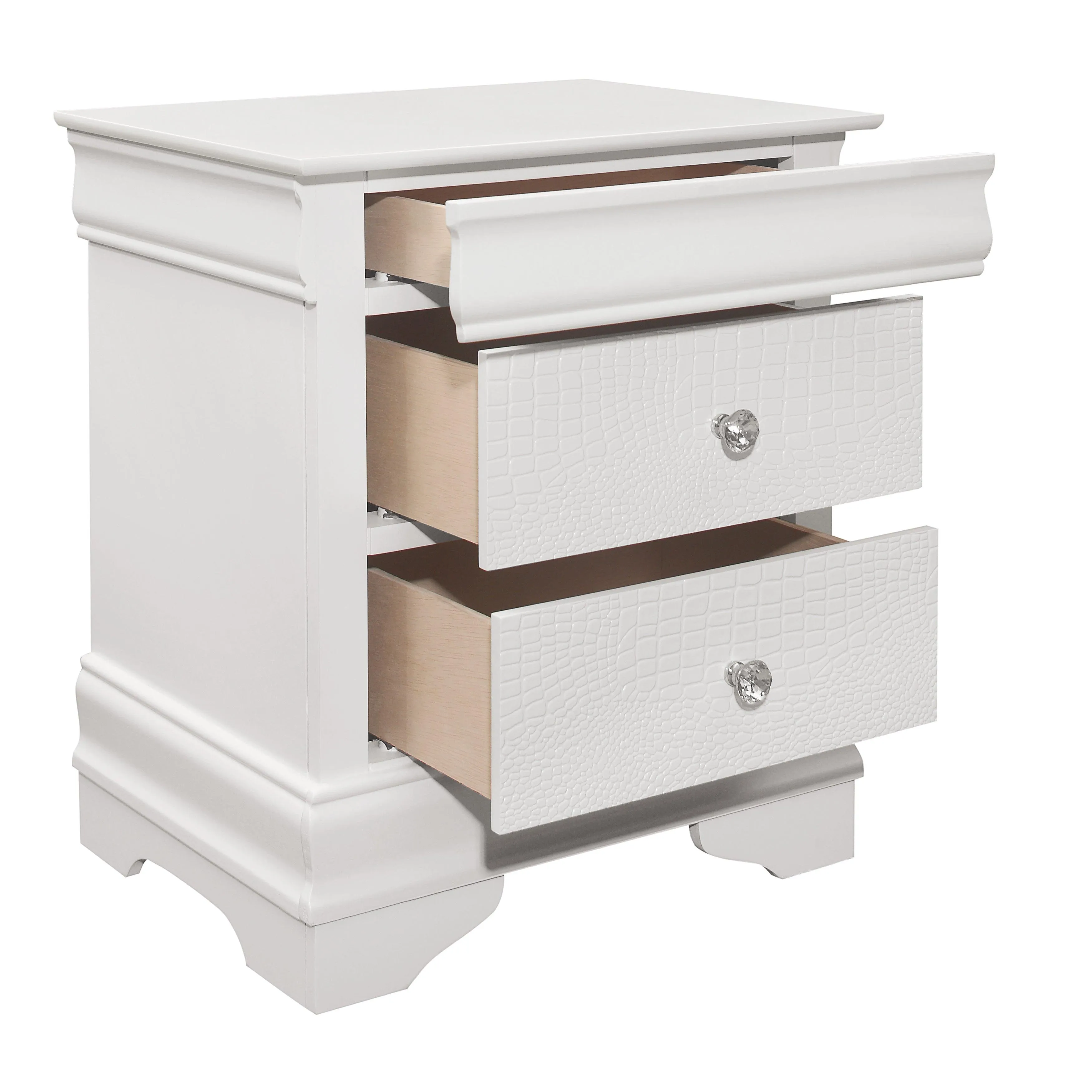 Lana White LED Upholstered Panel Youth Bedroom Set - Image 6