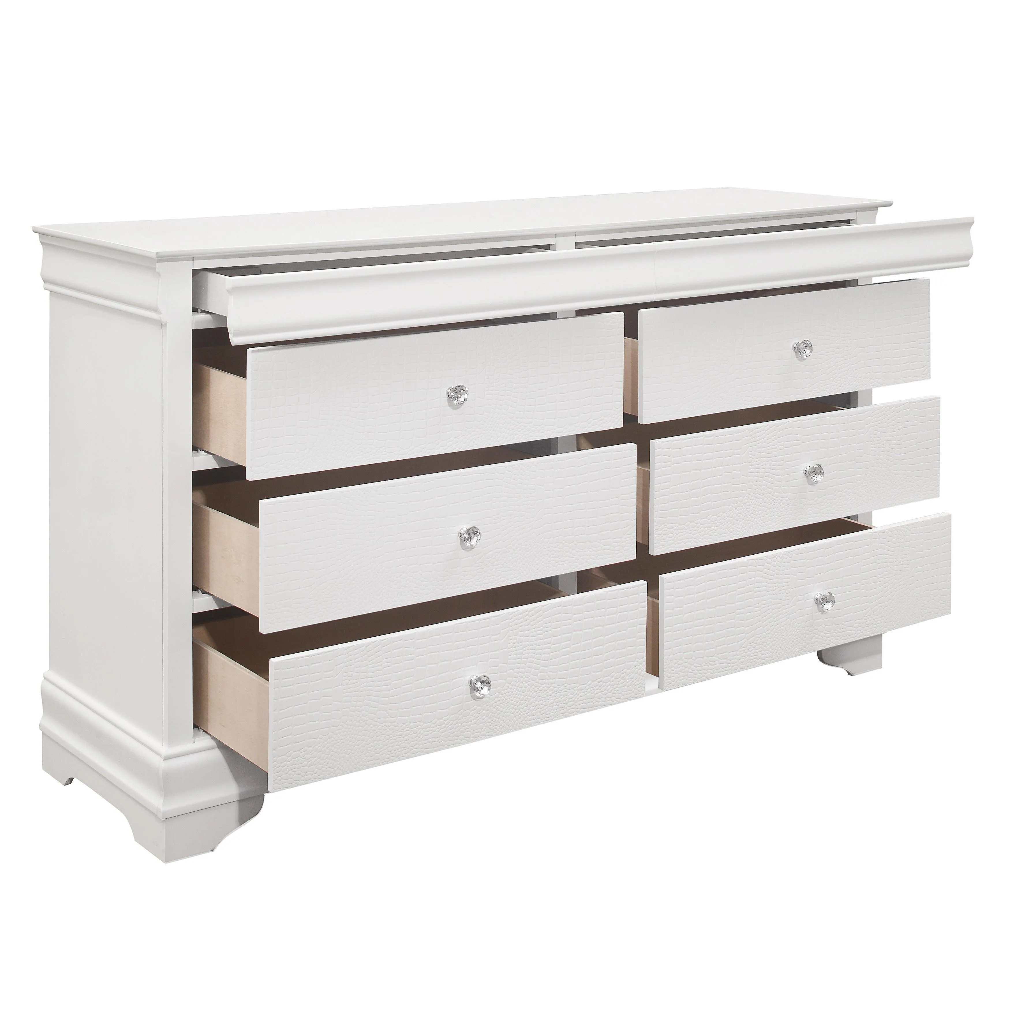 Lana White LED Upholstered Panel Youth Bedroom Set - Image 8