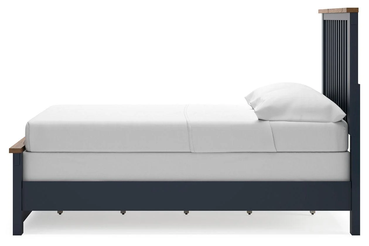 Landocken Brown/Blue Full Panel Bed - Image 7