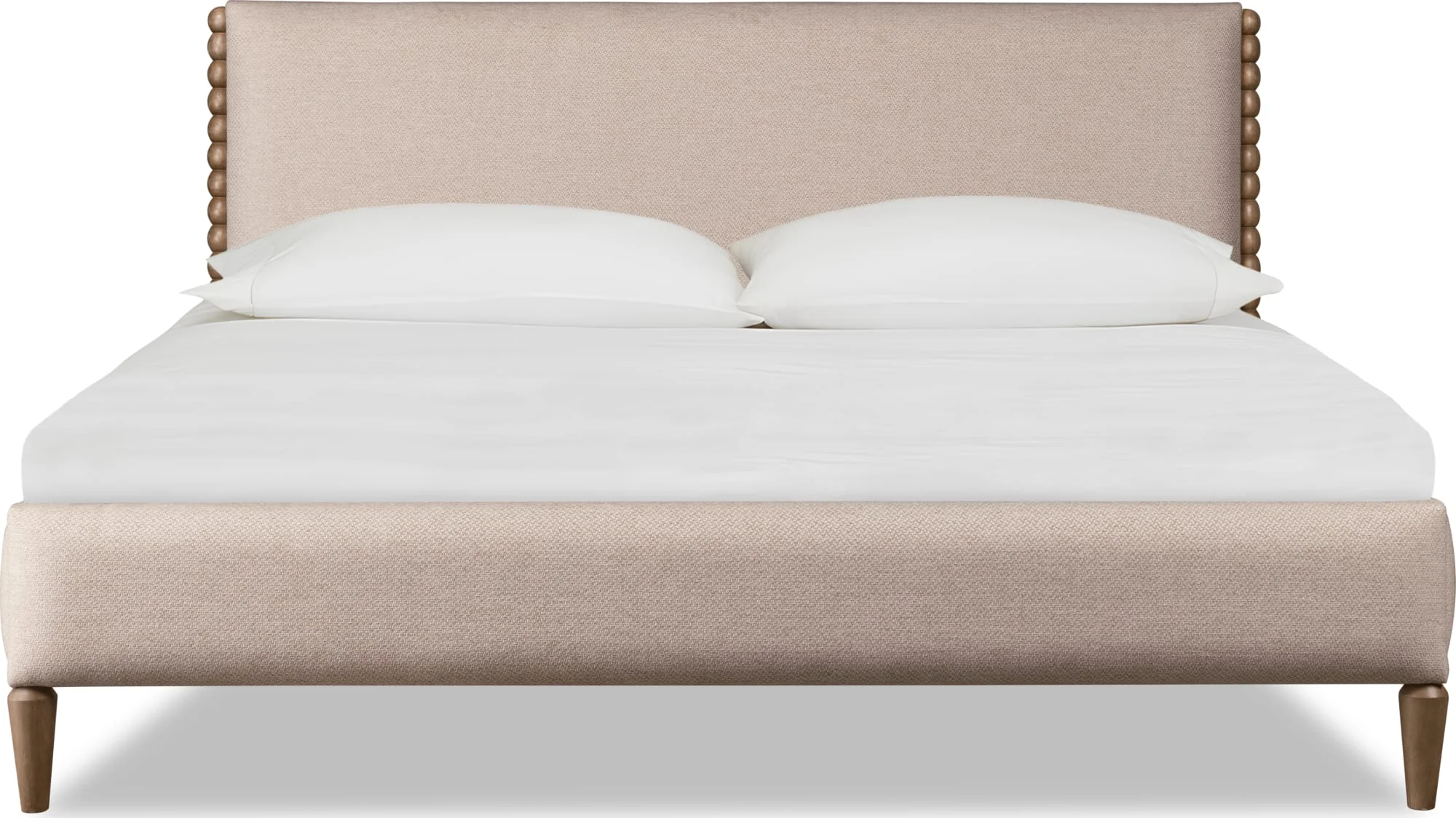 Langley Honey Wheat/Autumn Forest Upholstered Queen Bed - Image 2