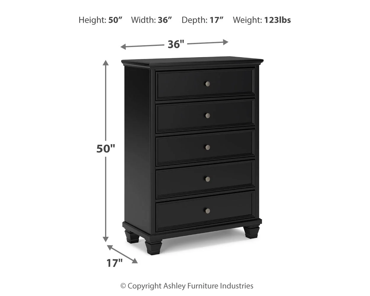 Lanolee Black Panel Bedroom Set - Image 20